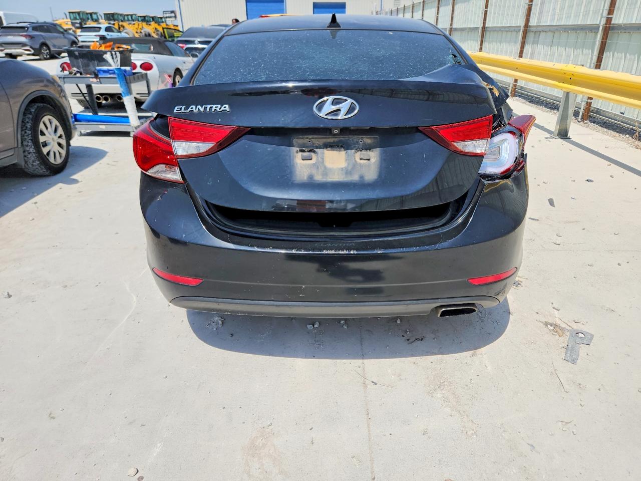 2014 Hyundai Elantra Sport Black vin: KMHDH4AH0EU174684