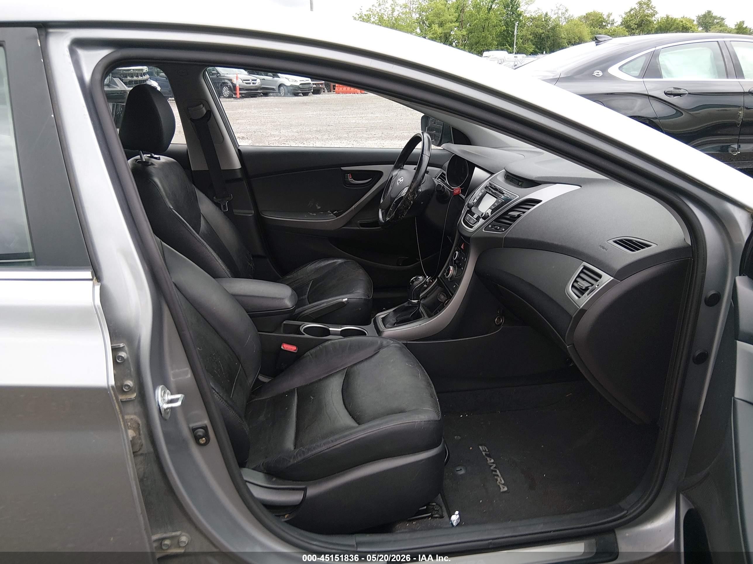 2015 Hyundai Elantra Sport Silver vin: KMHDH4AH0FU227191