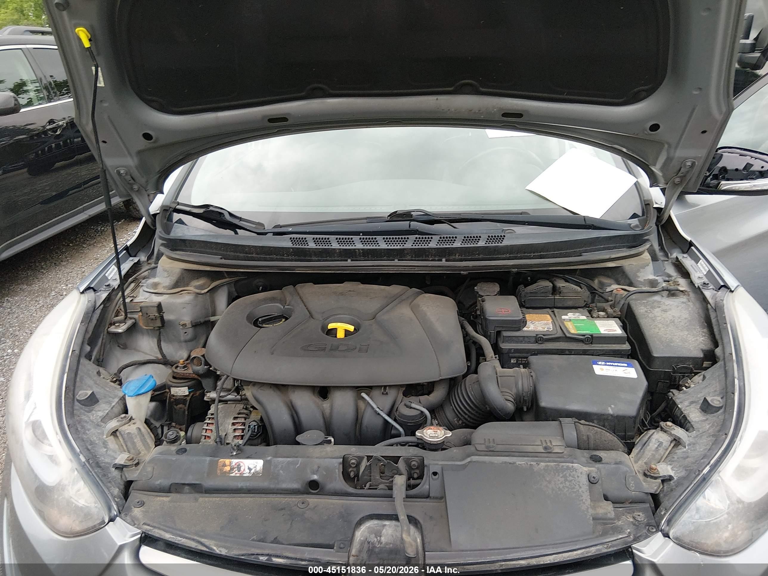 2015 Hyundai Elantra Sport Silver vin: KMHDH4AH0FU227191