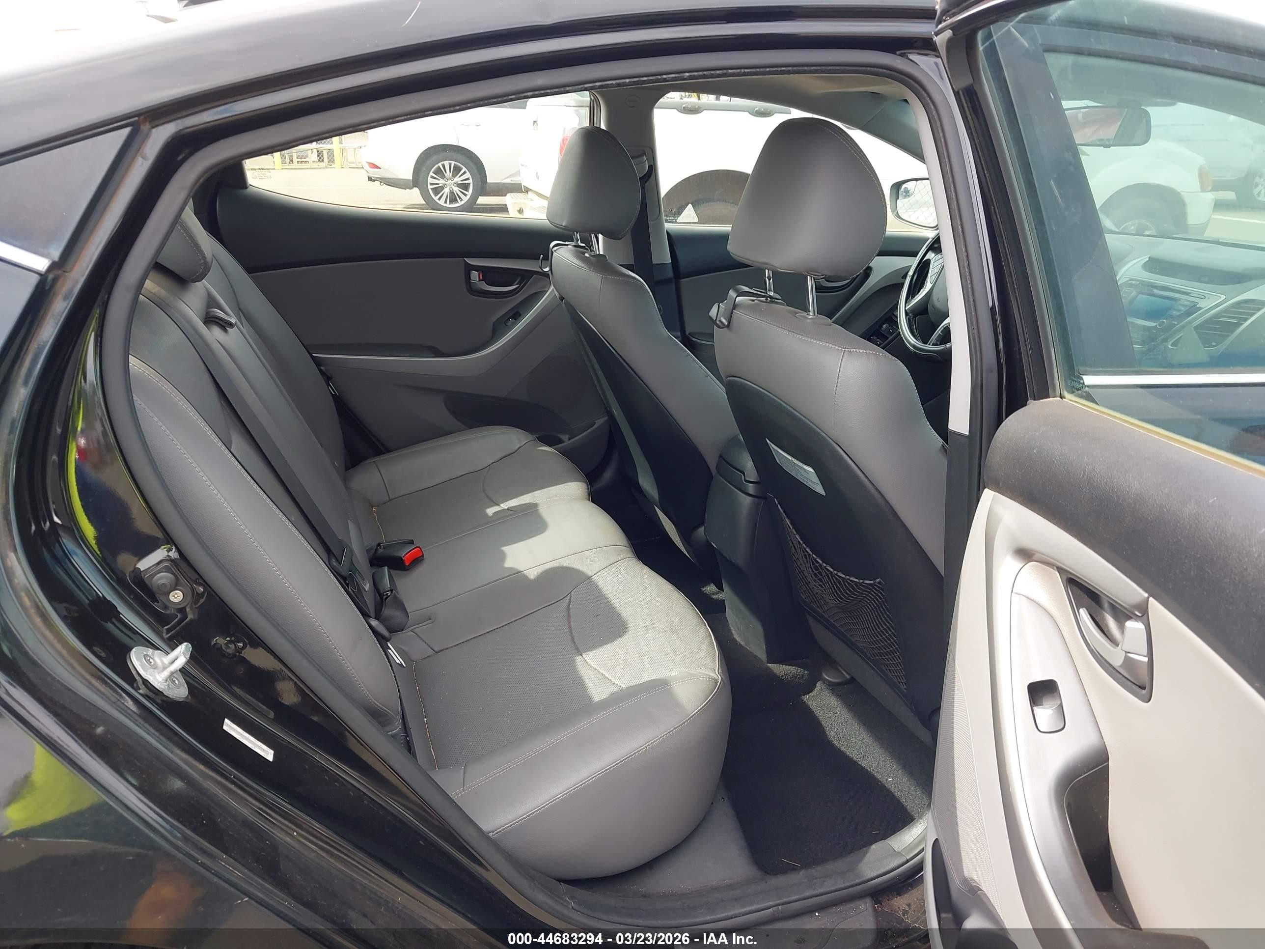 2015 Hyundai Elantra Sport Черный vin: KMHDH4AH0FU324004
