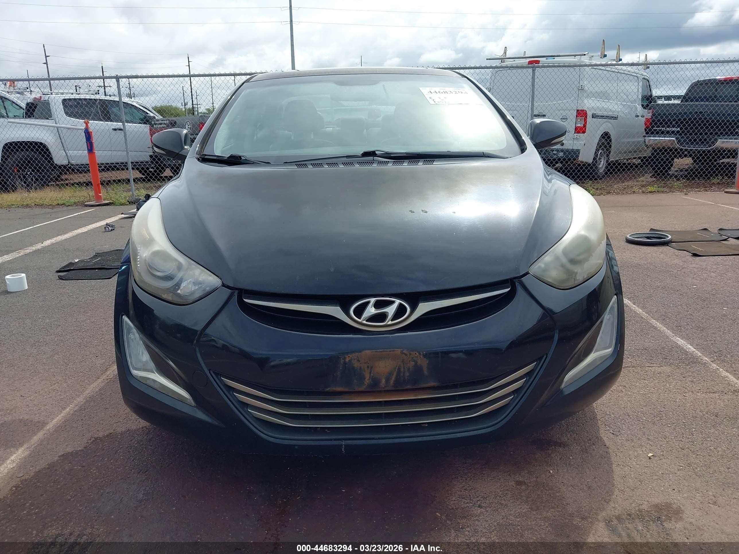 2015 Hyundai Elantra Sport Черный vin: KMHDH4AH0FU324004