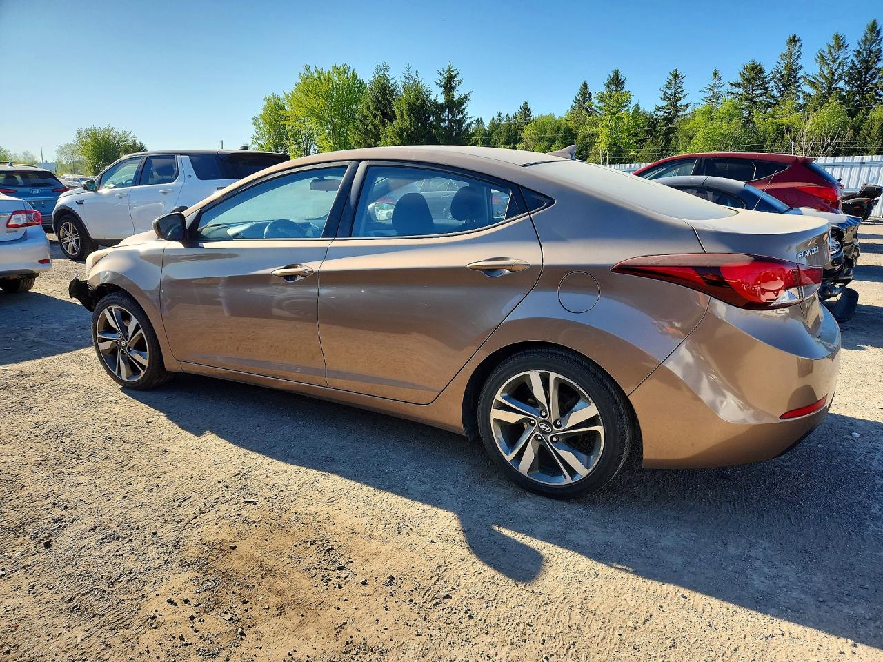2015 Hyundai Elantra Sport Brown vin: KMHDH4AH0FU364048