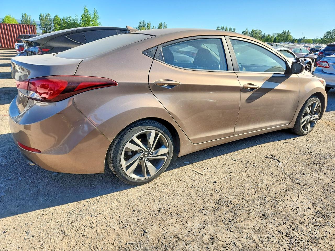2015 Hyundai Elantra Sport Brown vin: KMHDH4AH0FU364048
