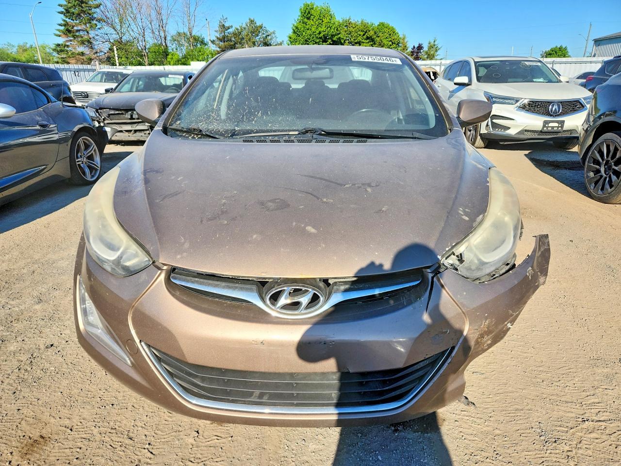 2015 Hyundai Elantra Sport Brown vin: KMHDH4AH0FU364048