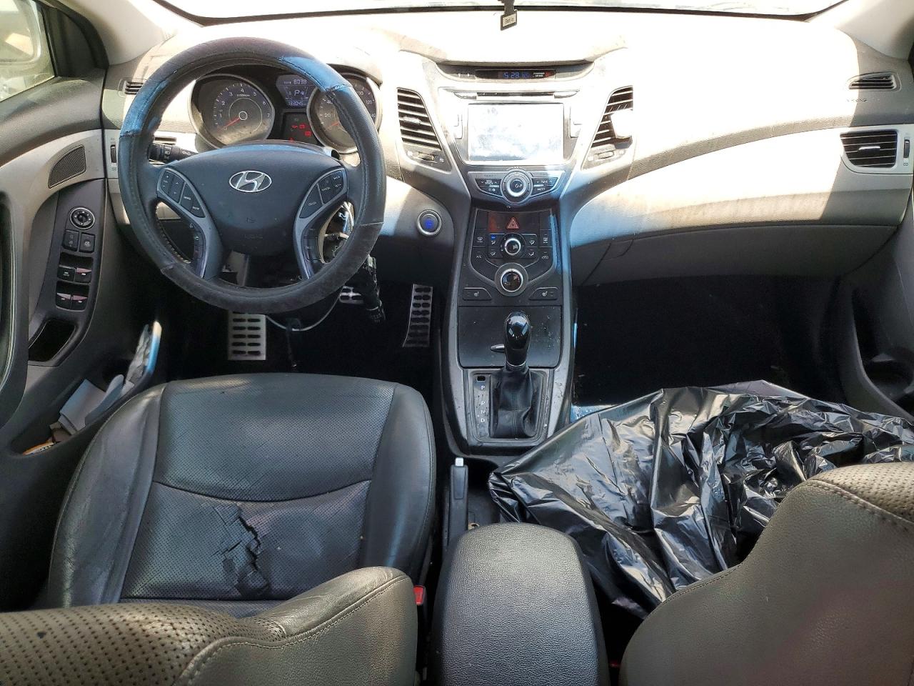 2015 Hyundai Elantra Sport White vin: KMHDH4AH0FU372716