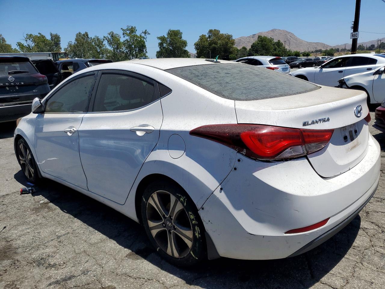 2015 Hyundai Elantra Sport White vin: KMHDH4AH0FU372716