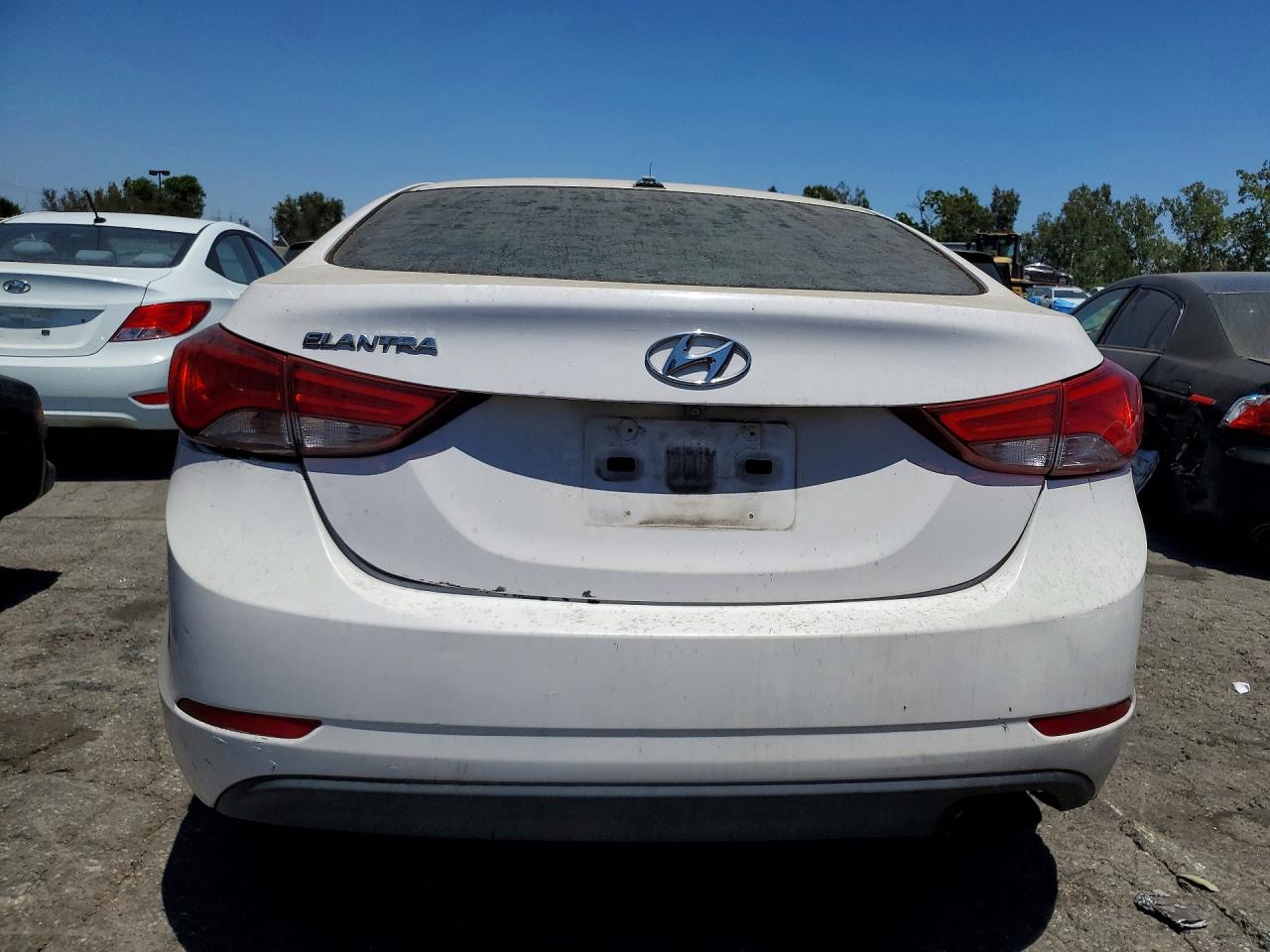 2015 Hyundai Elantra Sport White vin: KMHDH4AH0FU372716