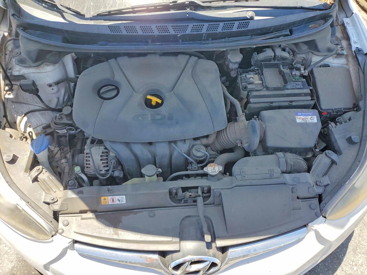 2015 Hyundai Elantra Sport White vin: KMHDH4AH0FU372716