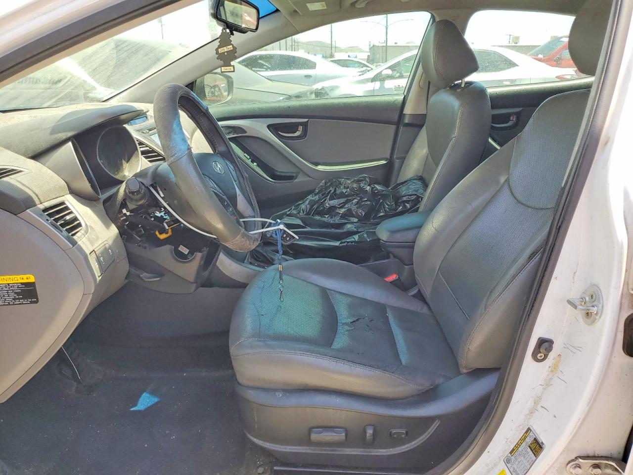 2015 Hyundai Elantra Sport White vin: KMHDH4AH0FU372716