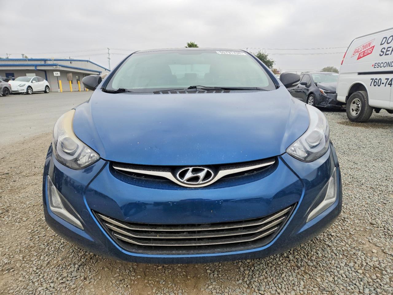 2014 Hyundai Elantra Sport Blue vin: KMHDH4AH1EU075307