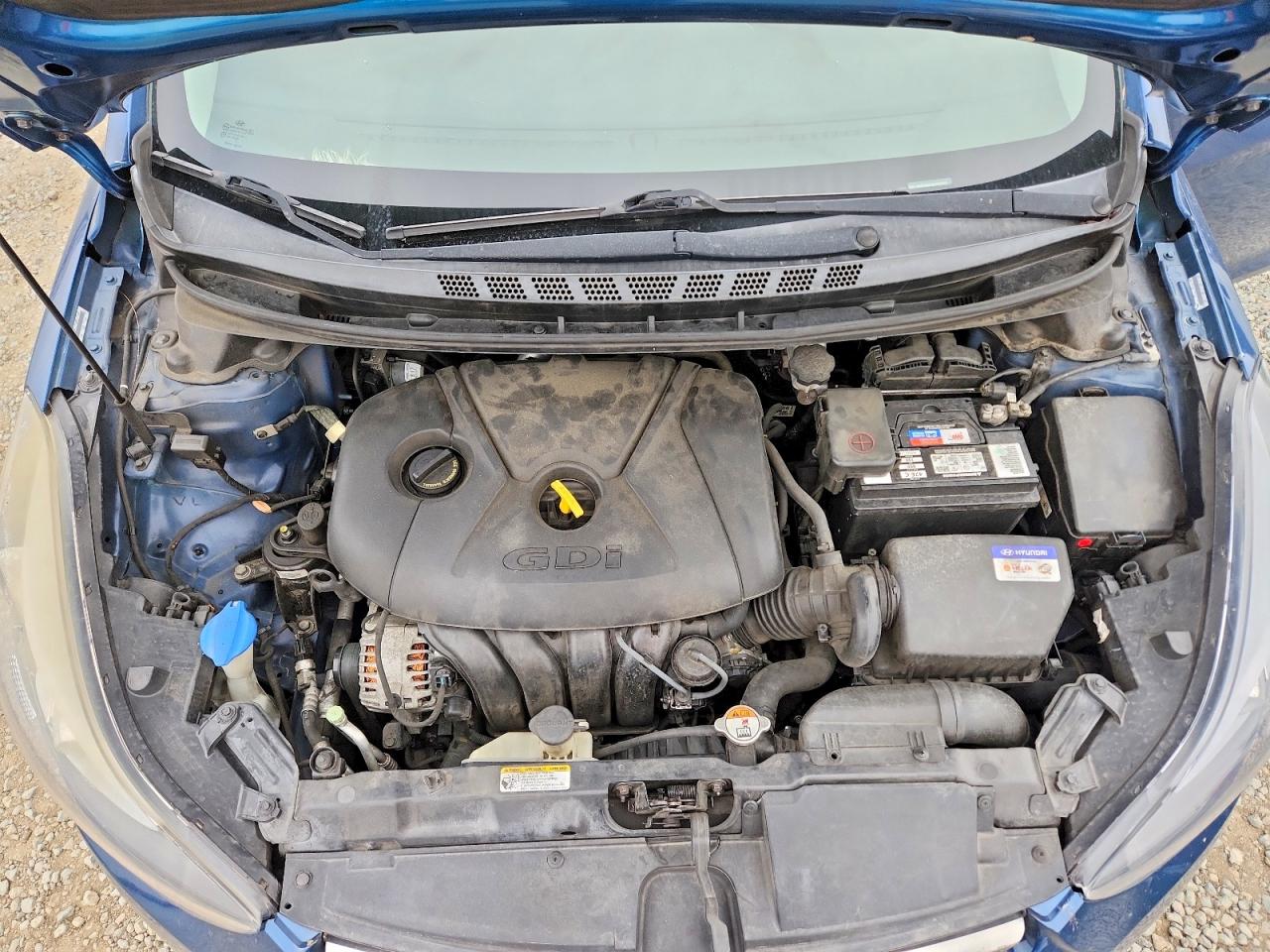 2014 Hyundai Elantra Sport Blue vin: KMHDH4AH1EU075307
