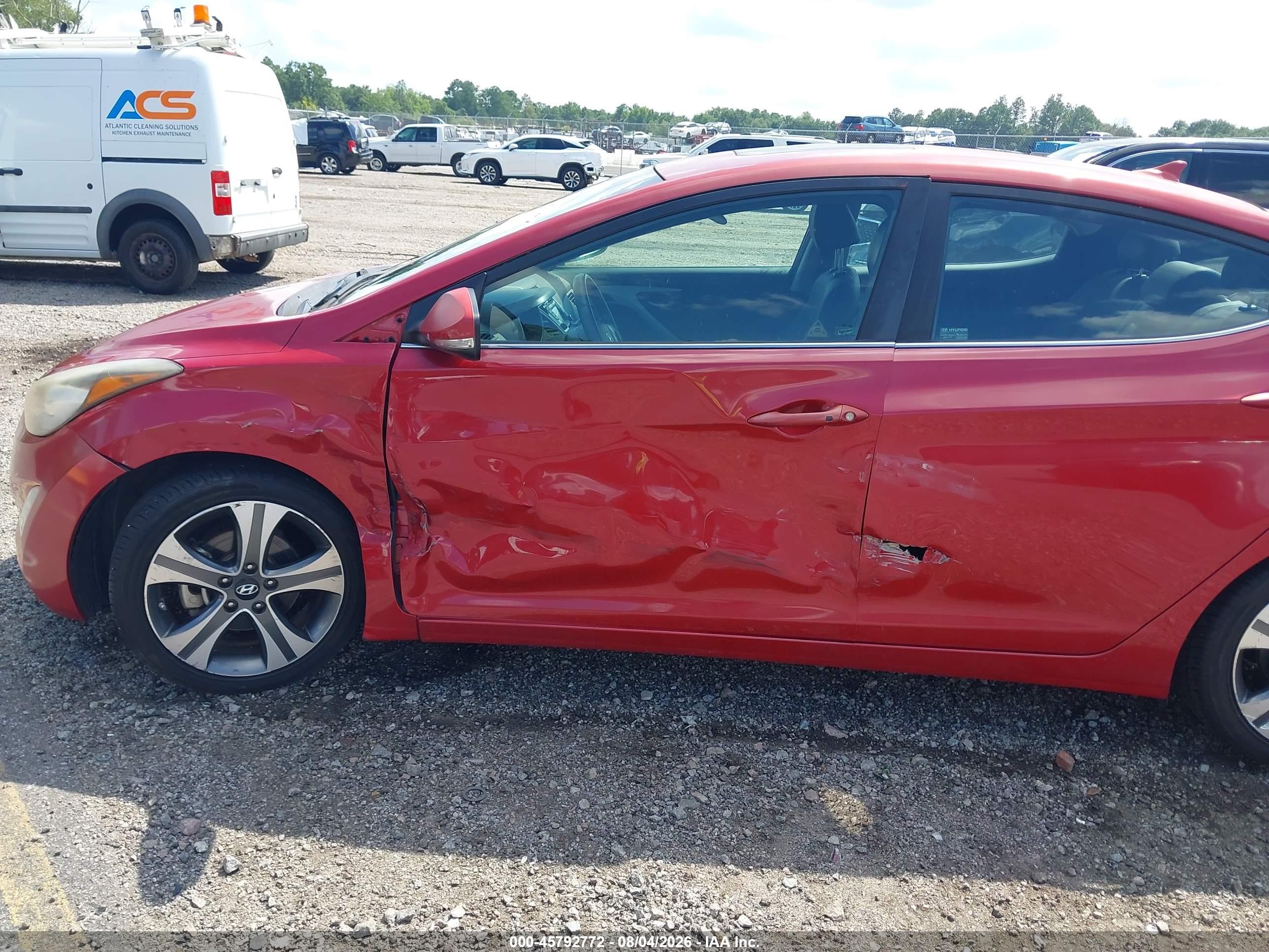 2014 Hyundai Elantra Sport Красный vin: KMHDH4AH1EU120701