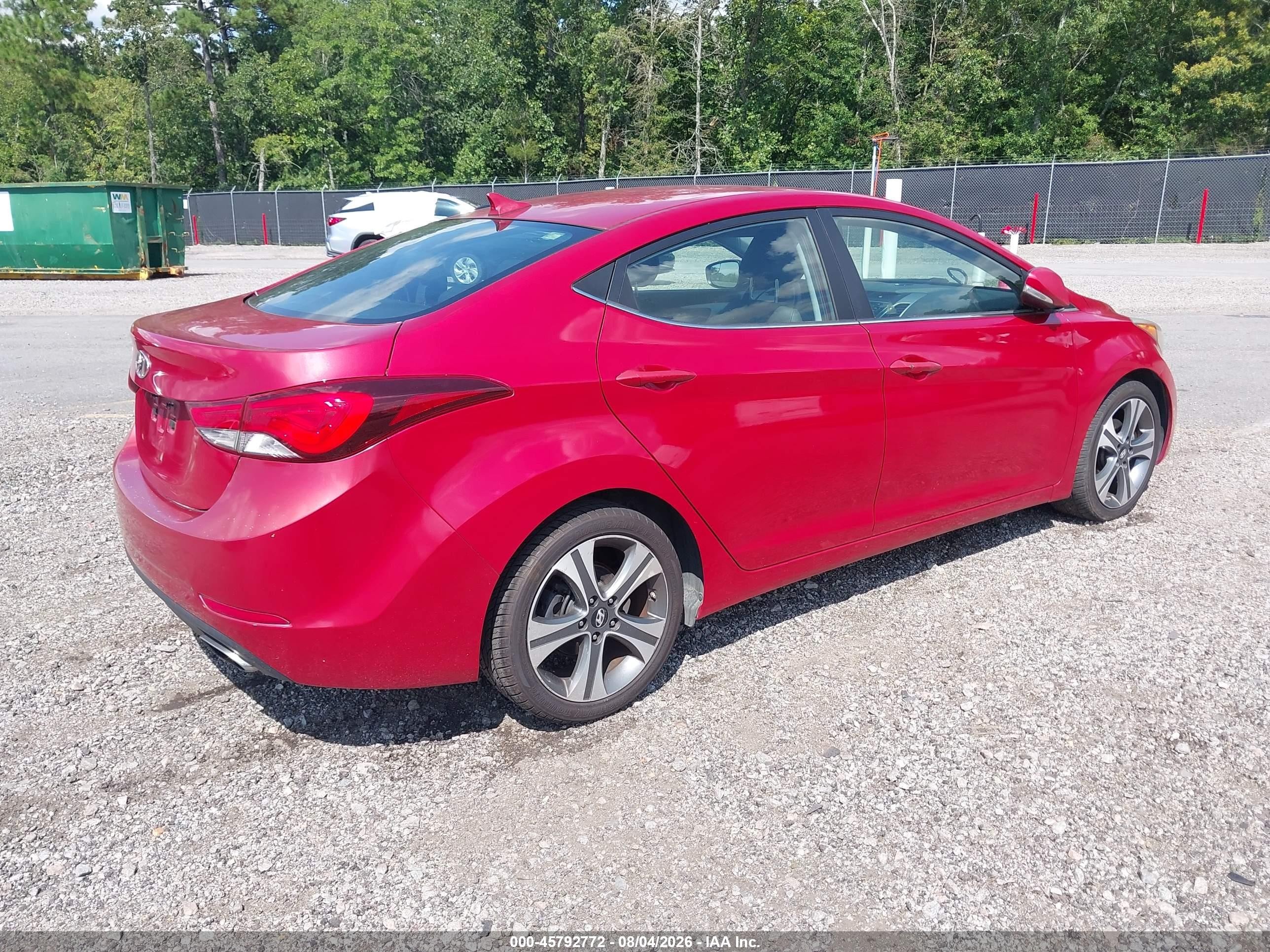 2014 Hyundai Elantra Sport Красный vin: KMHDH4AH1EU120701
