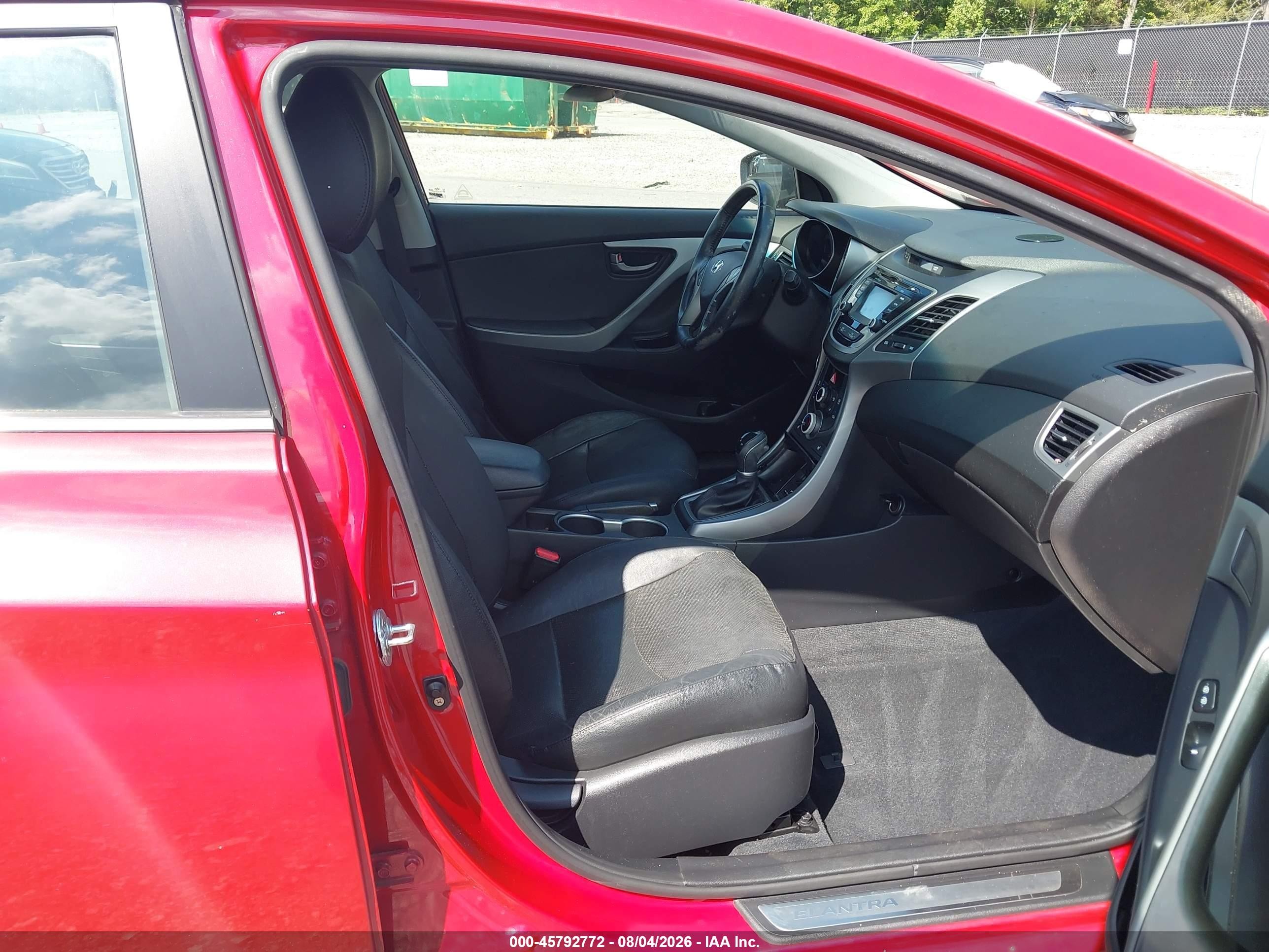 2014 Hyundai Elantra Sport Красный vin: KMHDH4AH1EU120701