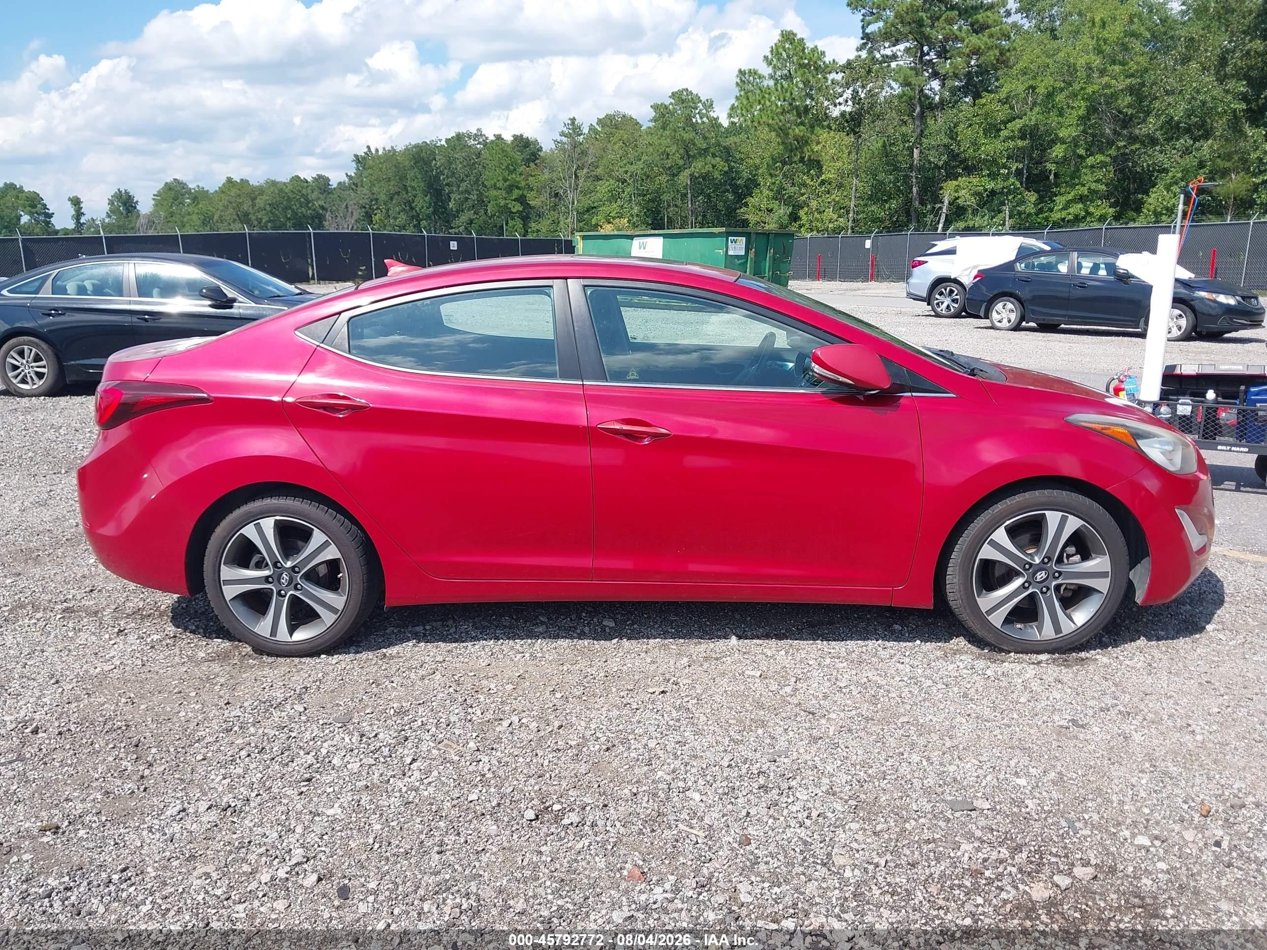 2014 Hyundai Elantra Sport Красный vin: KMHDH4AH1EU120701