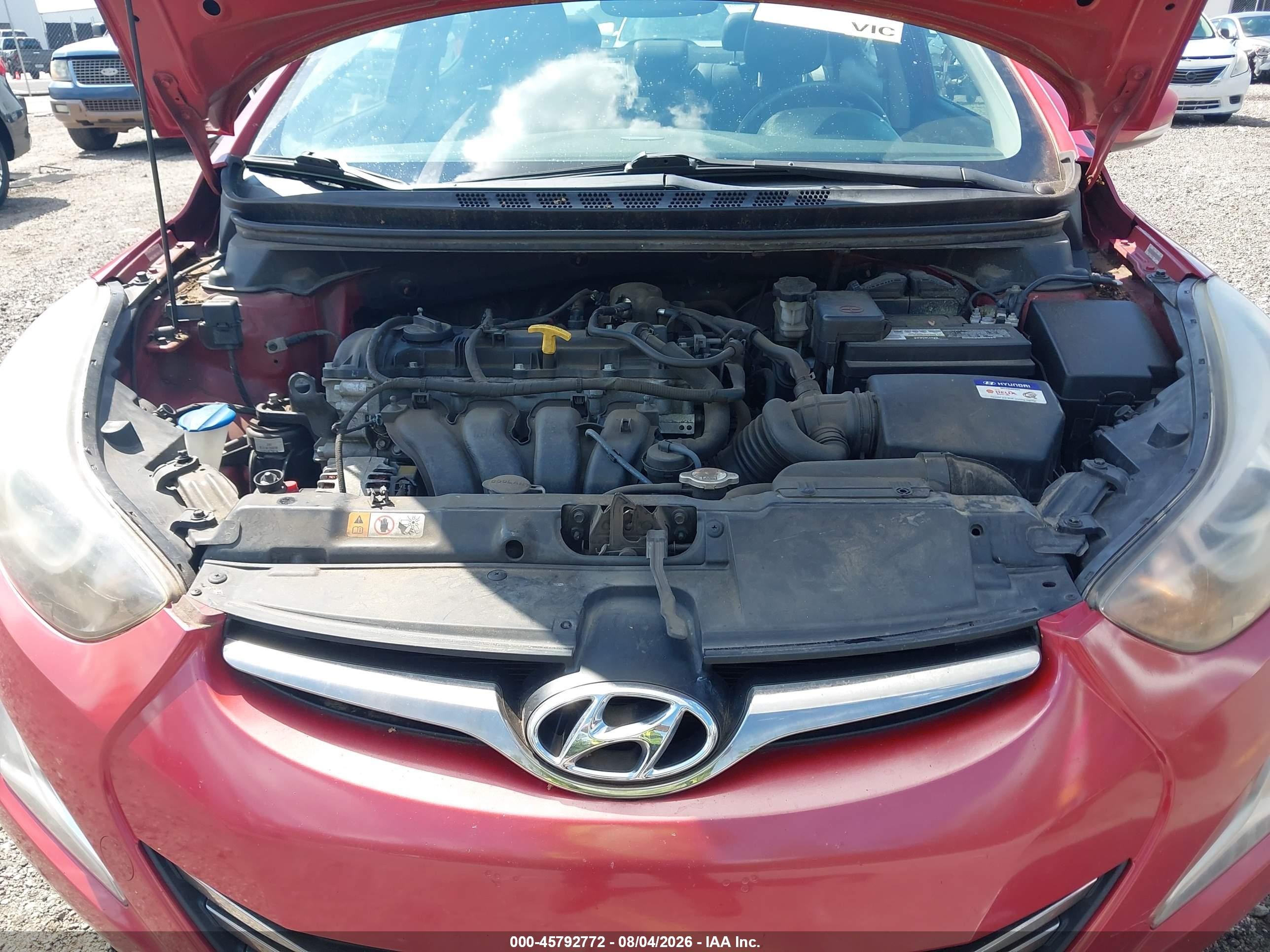 2014 Hyundai Elantra Sport Красный vin: KMHDH4AH1EU120701