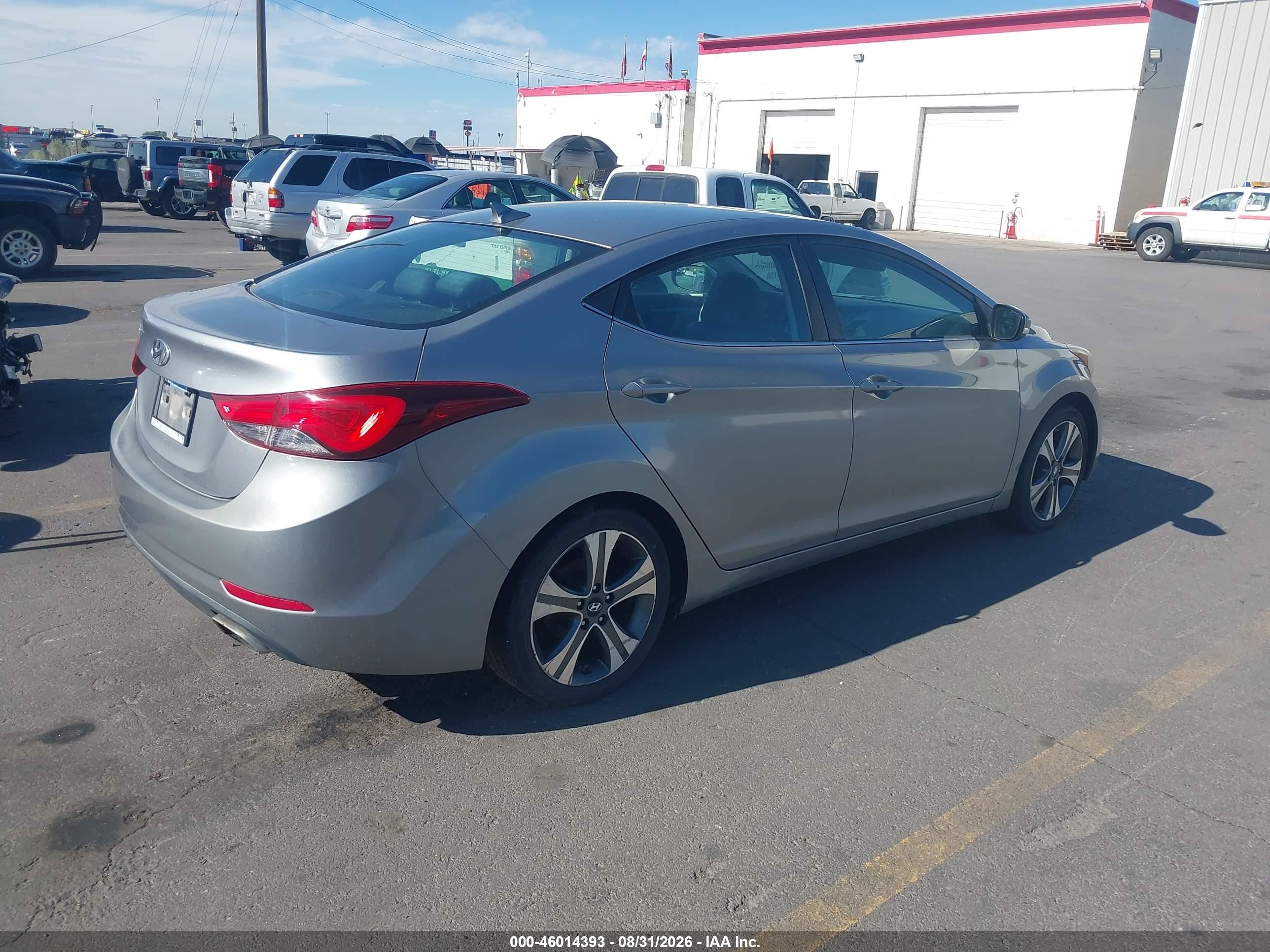 2014 Hyundai Elantra Sport Gray vin: KMHDH4AH1EU124635