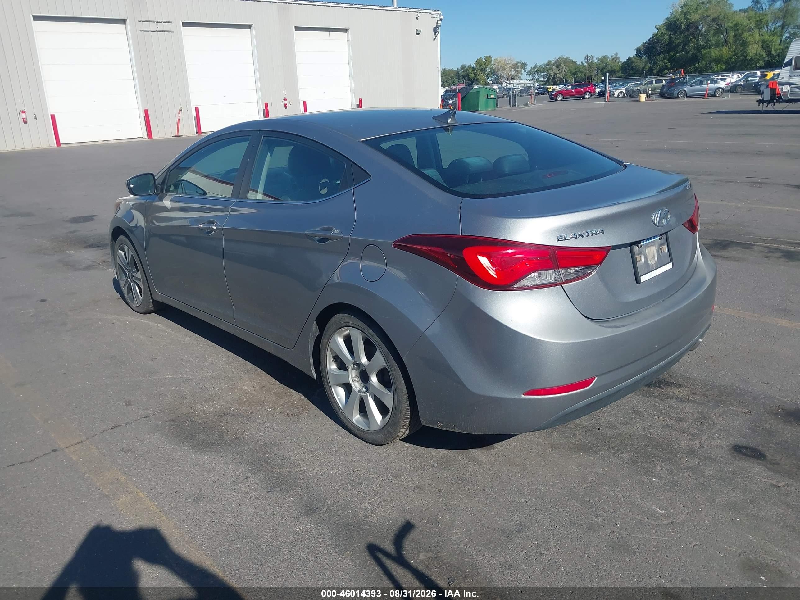 2014 Hyundai Elantra Sport Gray vin: KMHDH4AH1EU124635