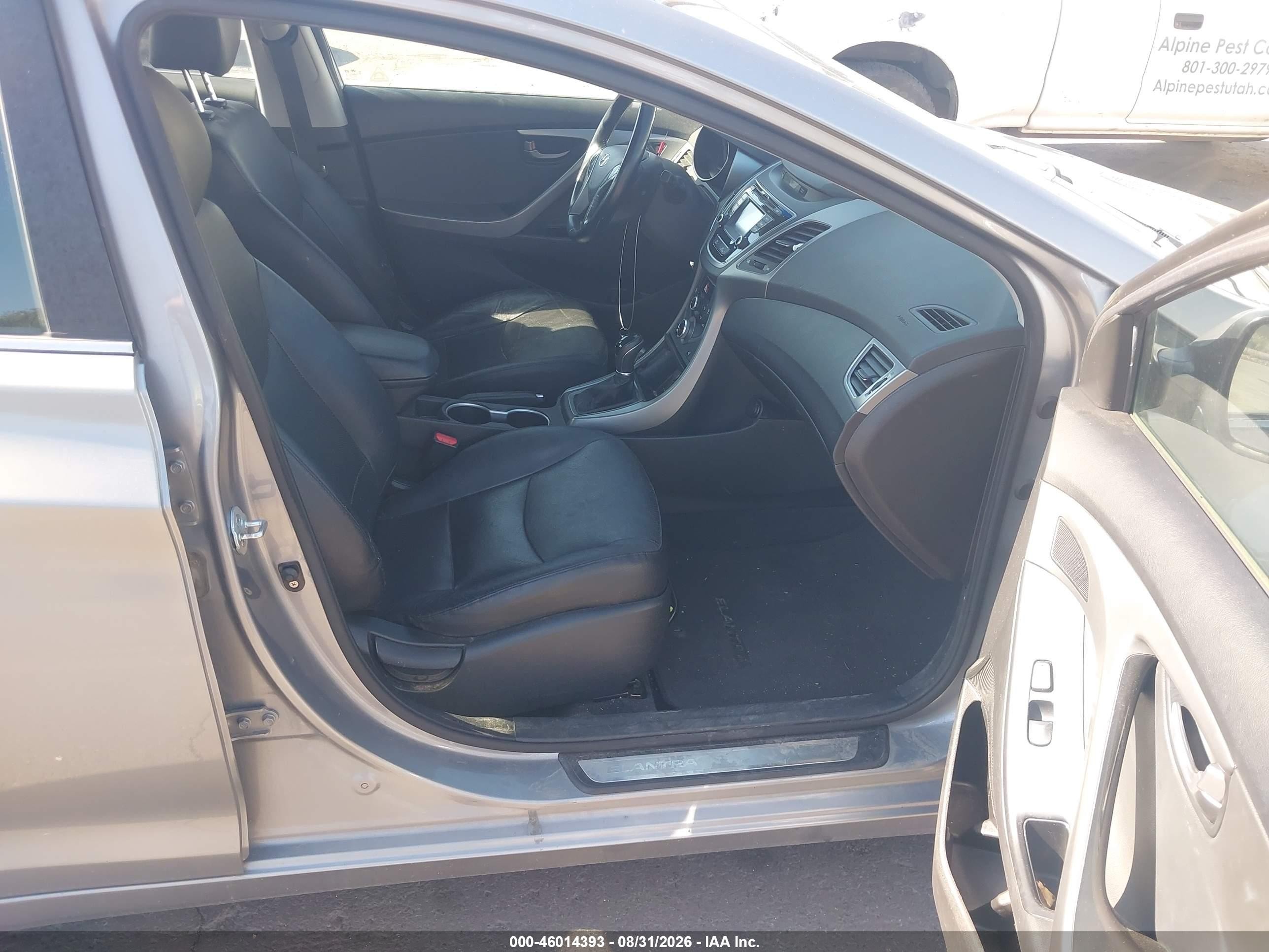 2014 Hyundai Elantra Sport Gray vin: KMHDH4AH1EU124635