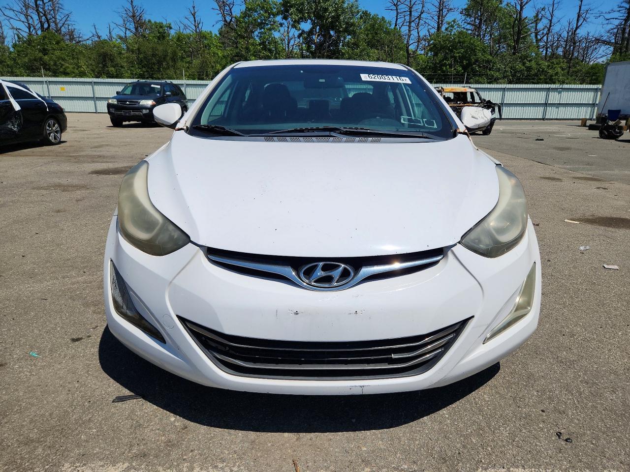2015 Hyundai Elantra Sport White vin: KMHDH4AH1FU251368