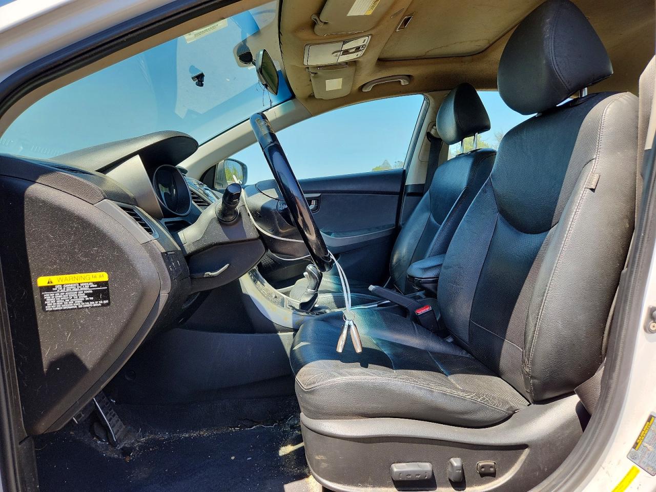 2015 Hyundai Elantra Sport White vin: KMHDH4AH1FU251368