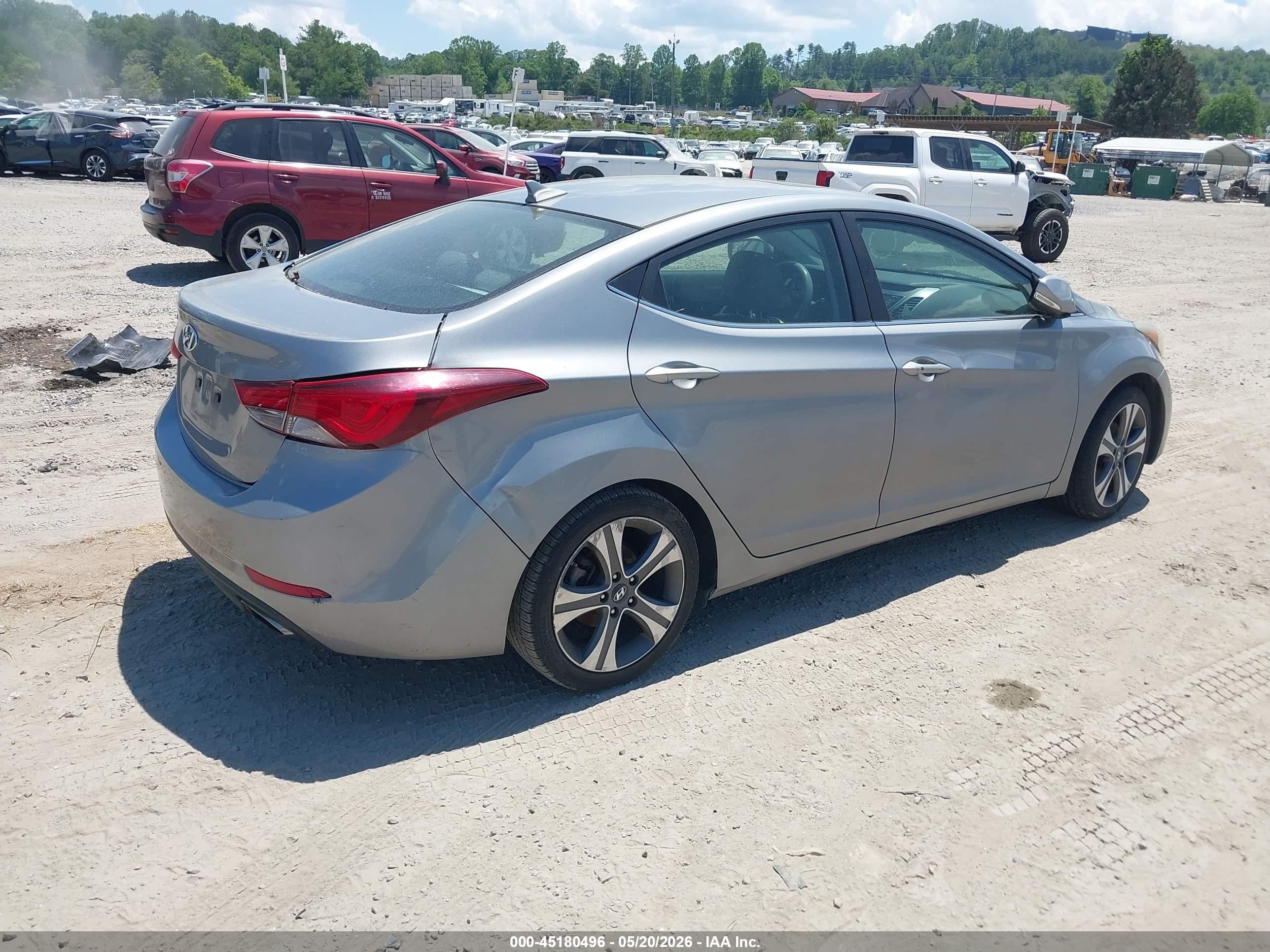 2014 Hyundai Elantra Sport Серебряный vin: KMHDH4AH2EU105995