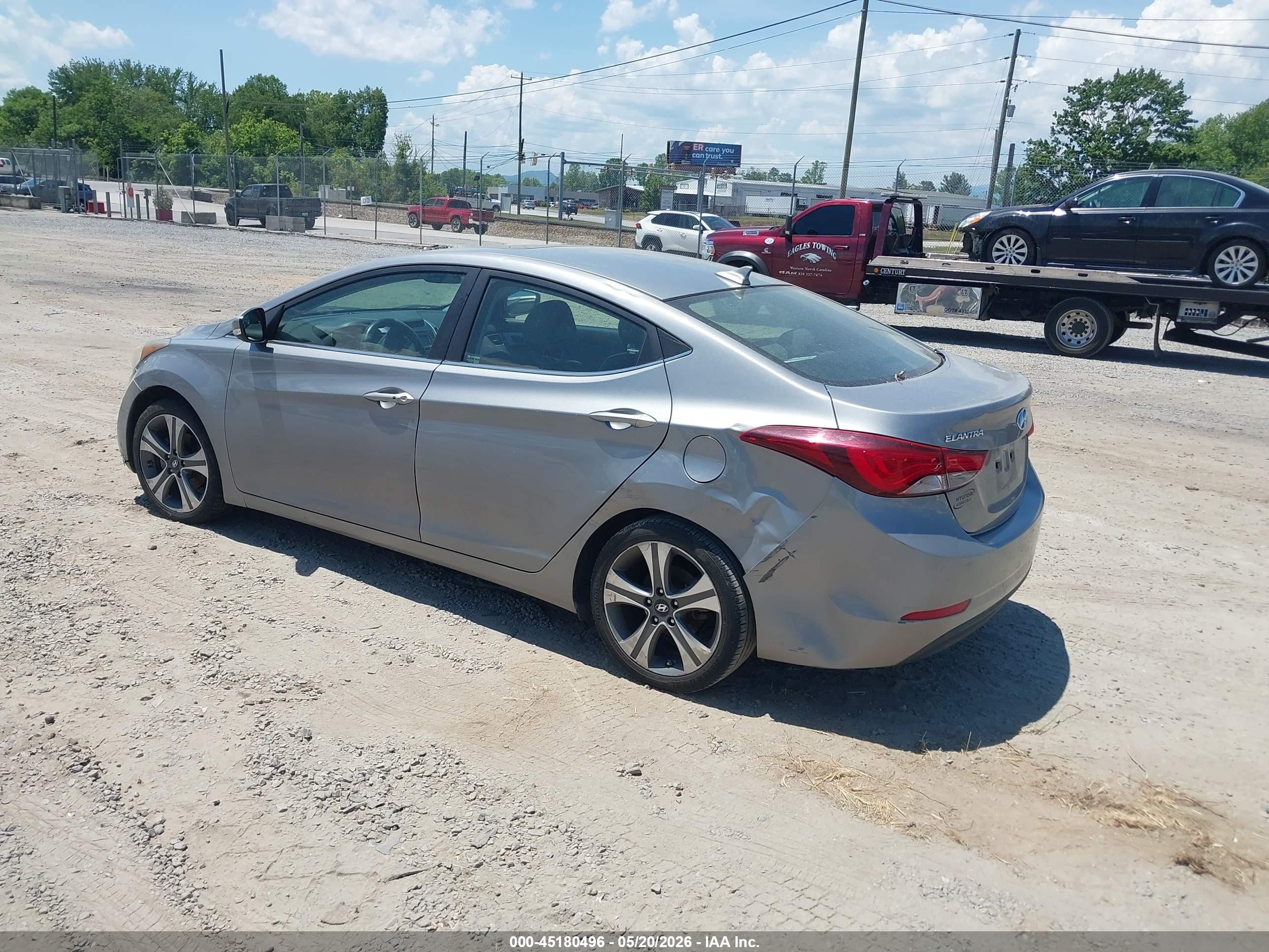 2014 Hyundai Elantra Sport Серебряный vin: KMHDH4AH2EU105995