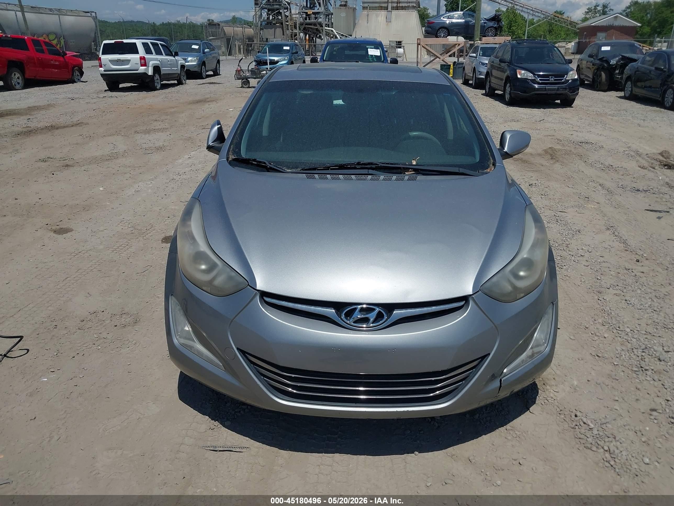2014 Hyundai Elantra Sport Серебряный vin: KMHDH4AH2EU105995