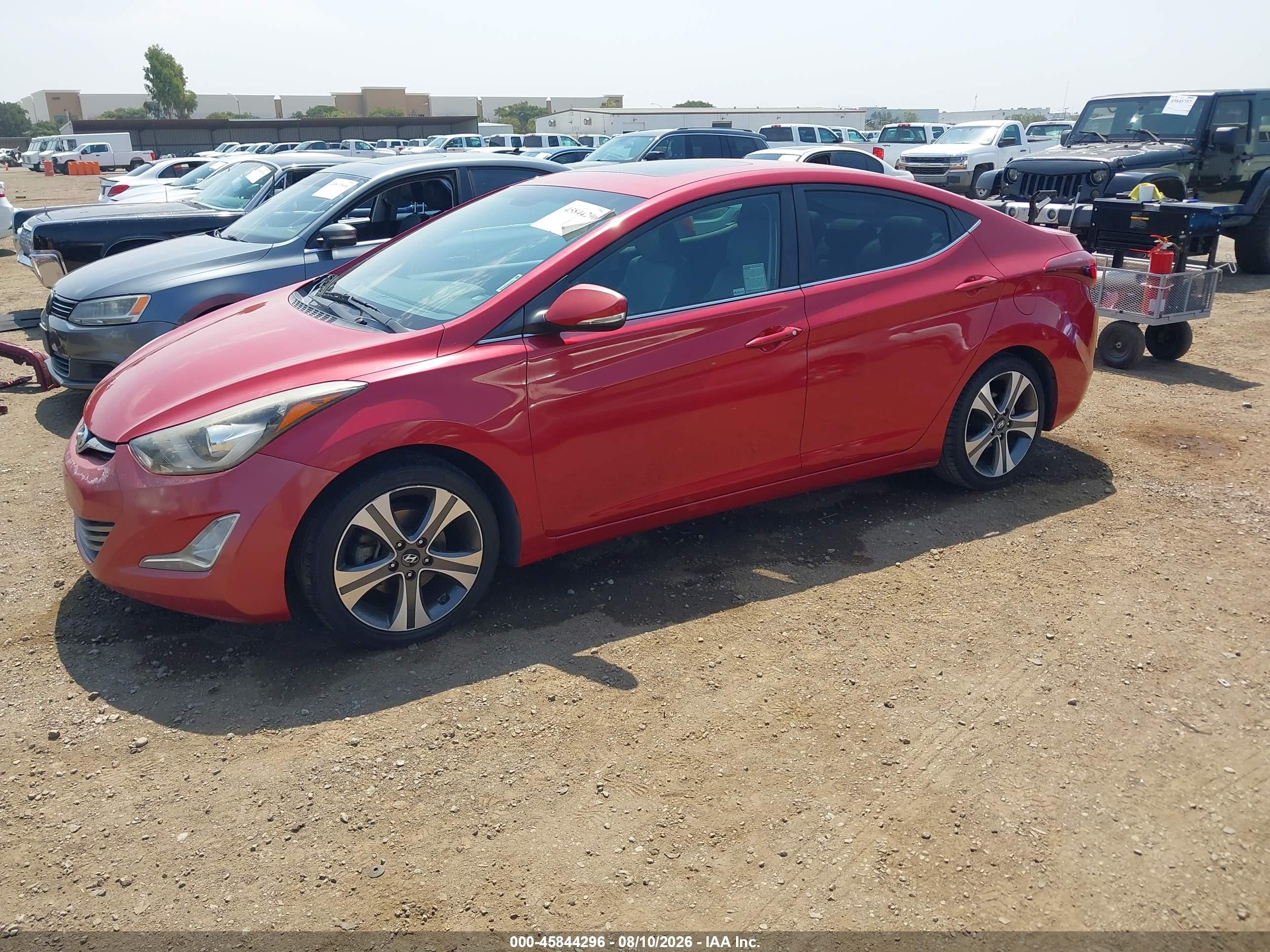 2014 Hyundai Elantra Sport Red vin: KMHDH4AH2EU158602