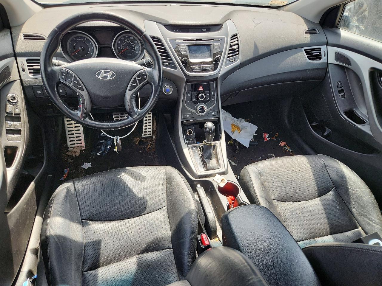 2014 Hyundai Elantra Sport Silver vin: KMHDH4AH2EU158678
