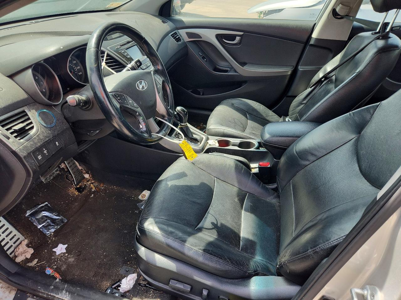 2014 Hyundai Elantra Sport Silver vin: KMHDH4AH2EU158678