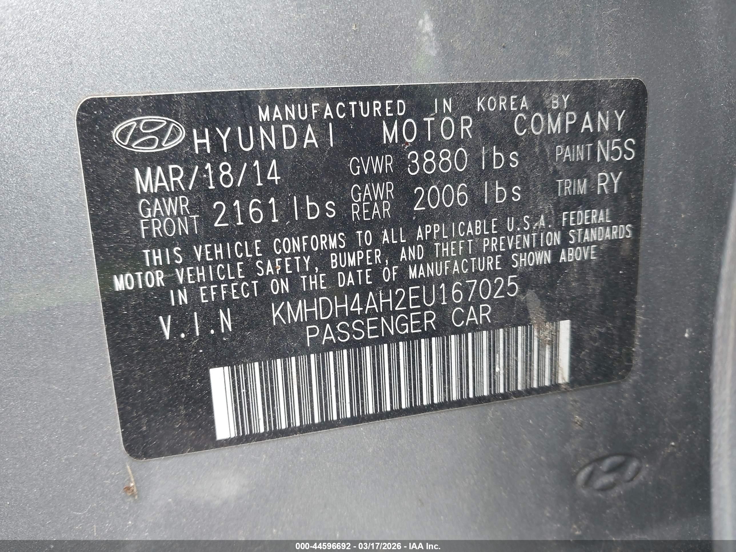 2014 Hyundai Elantra Sport Silver vin: KMHDH4AH2EU167025