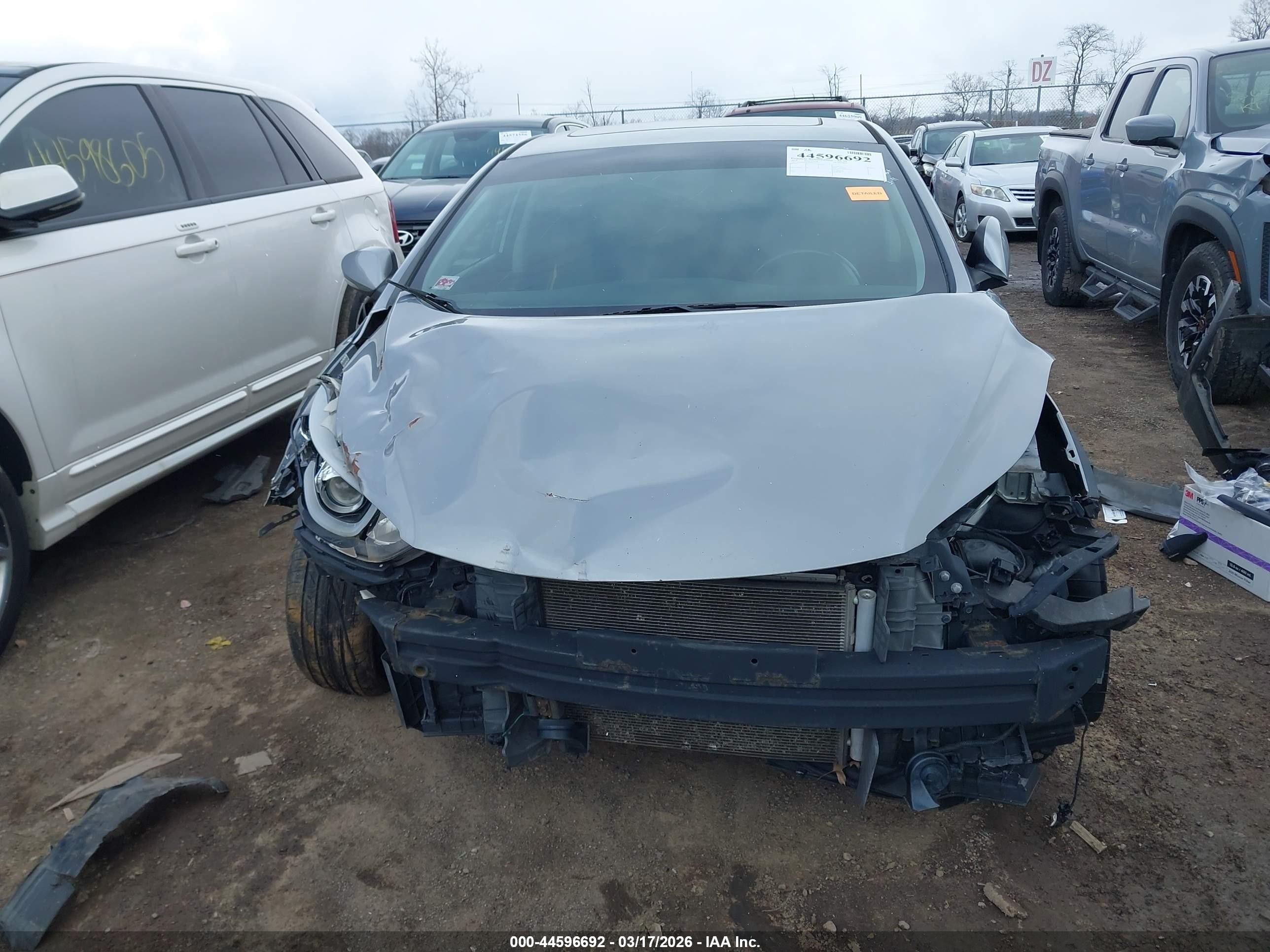 2014 Hyundai Elantra Sport Silver vin: KMHDH4AH2EU167025