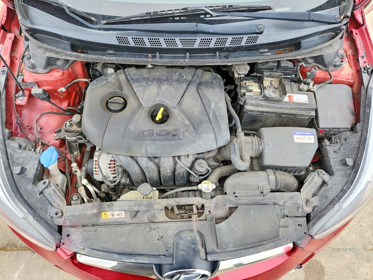 2014 Hyundai Elantra Sport Red vin: KMHDH4AH2EU176453