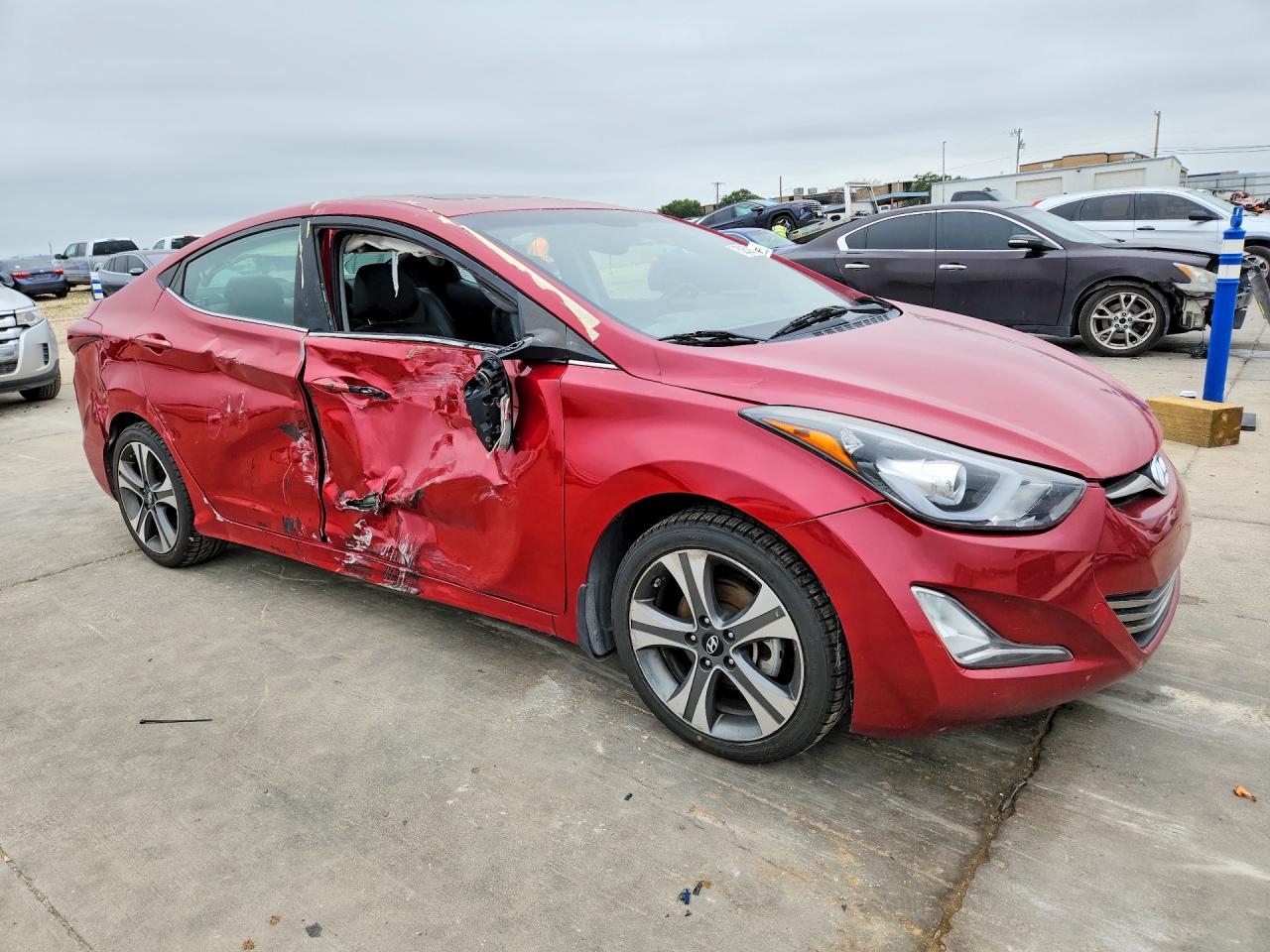 2014 Hyundai Elantra Sport Red vin: KMHDH4AH2EU176453