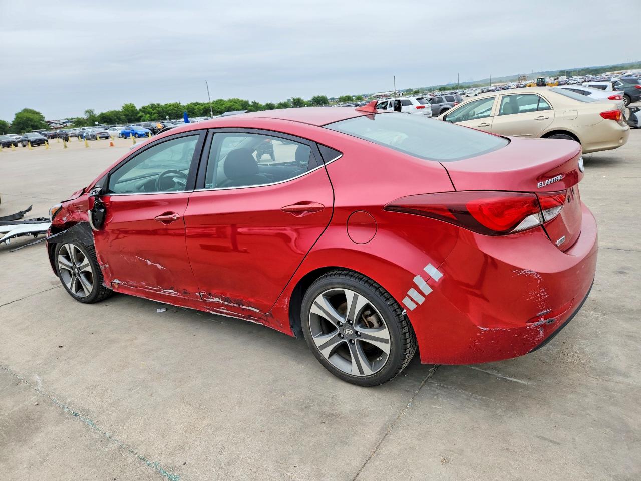 2014 Hyundai Elantra Sport Red vin: KMHDH4AH2EU176453