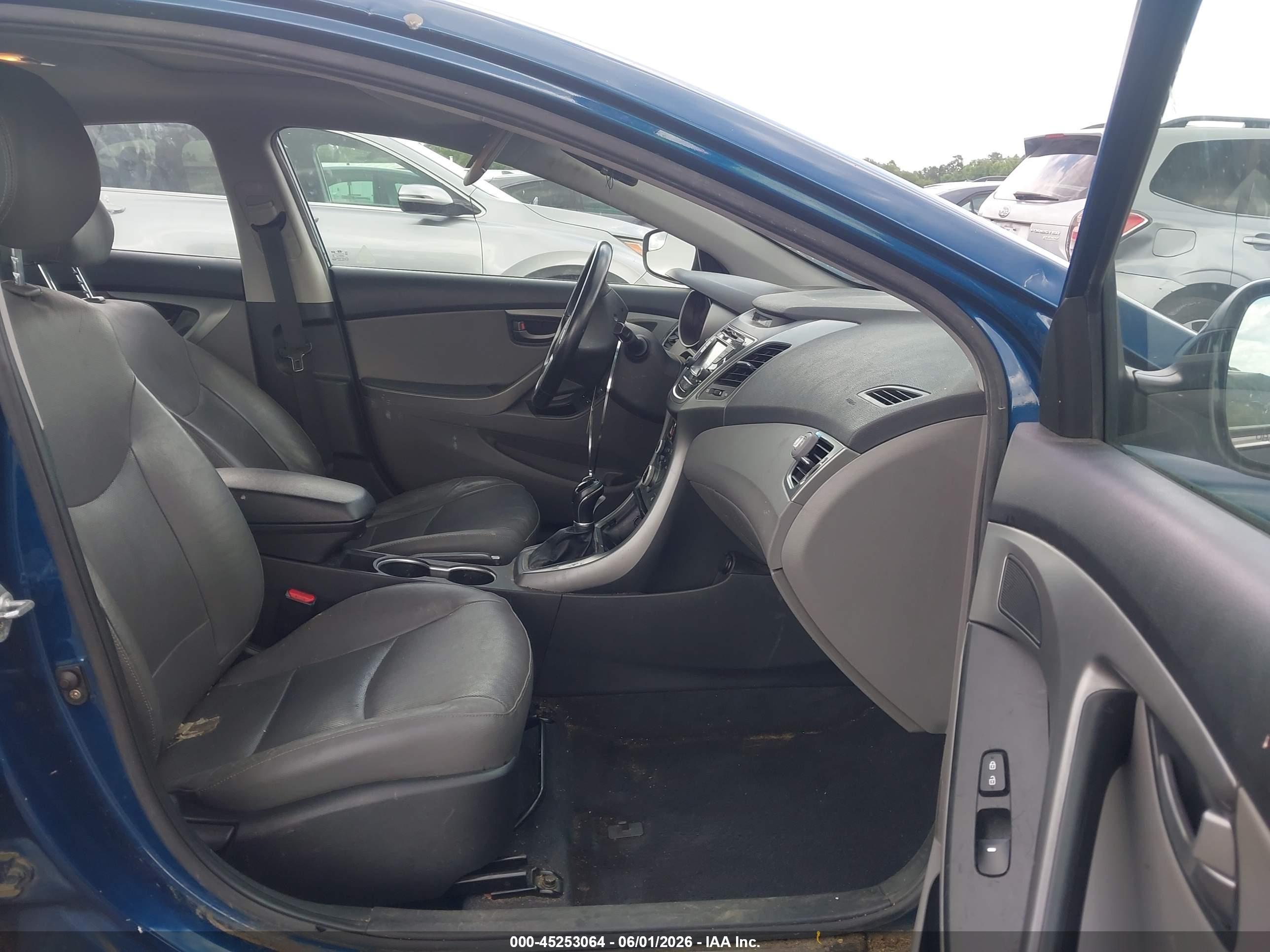 2014 Hyundai Elantra Sport Синий vin: KMHDH4AH2EU211122