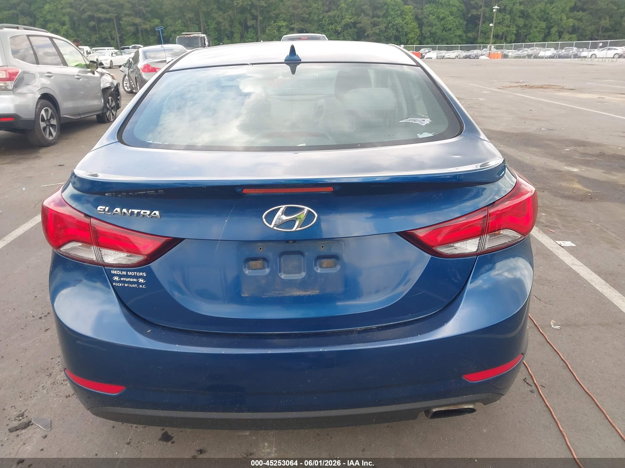 2014 Hyundai Elantra Sport Синий vin: KMHDH4AH2EU211122
