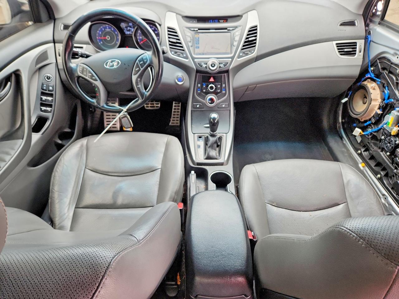 2015 Hyundai Elantra Sport Silver vin: KMHDH4AH2FU342519