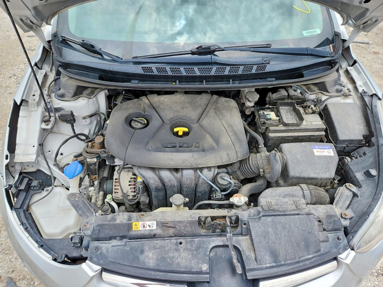 2015 Hyundai Elantra Sport Silver vin: KMHDH4AH2FU342519
