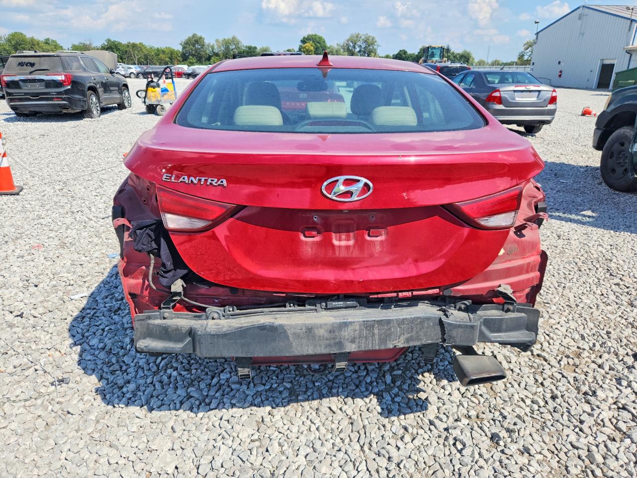 2014 Hyundai Elantra Sport Red vin: KMHDH4AH3EU120361