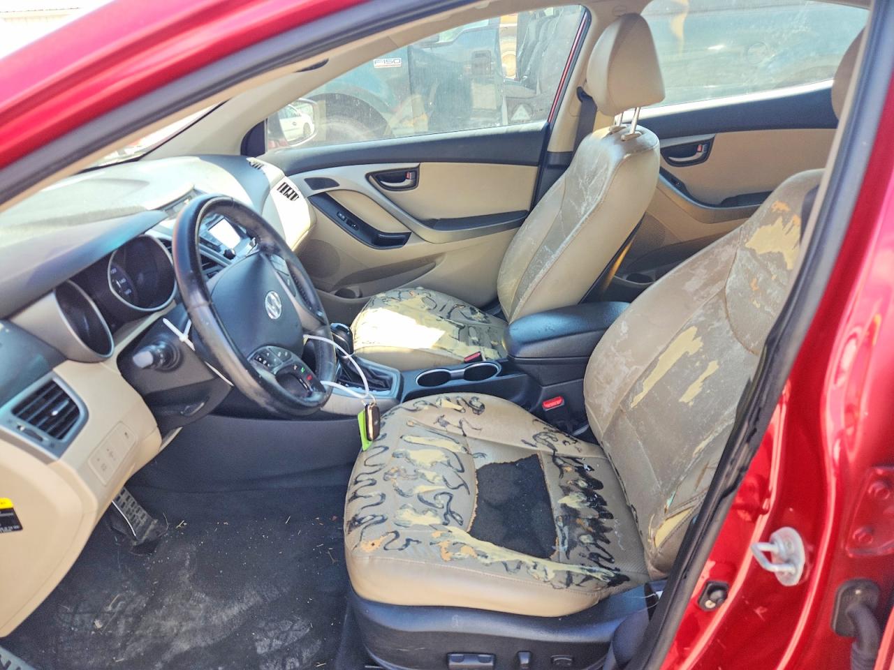 2014 Hyundai Elantra Sport Red vin: KMHDH4AH3EU120361