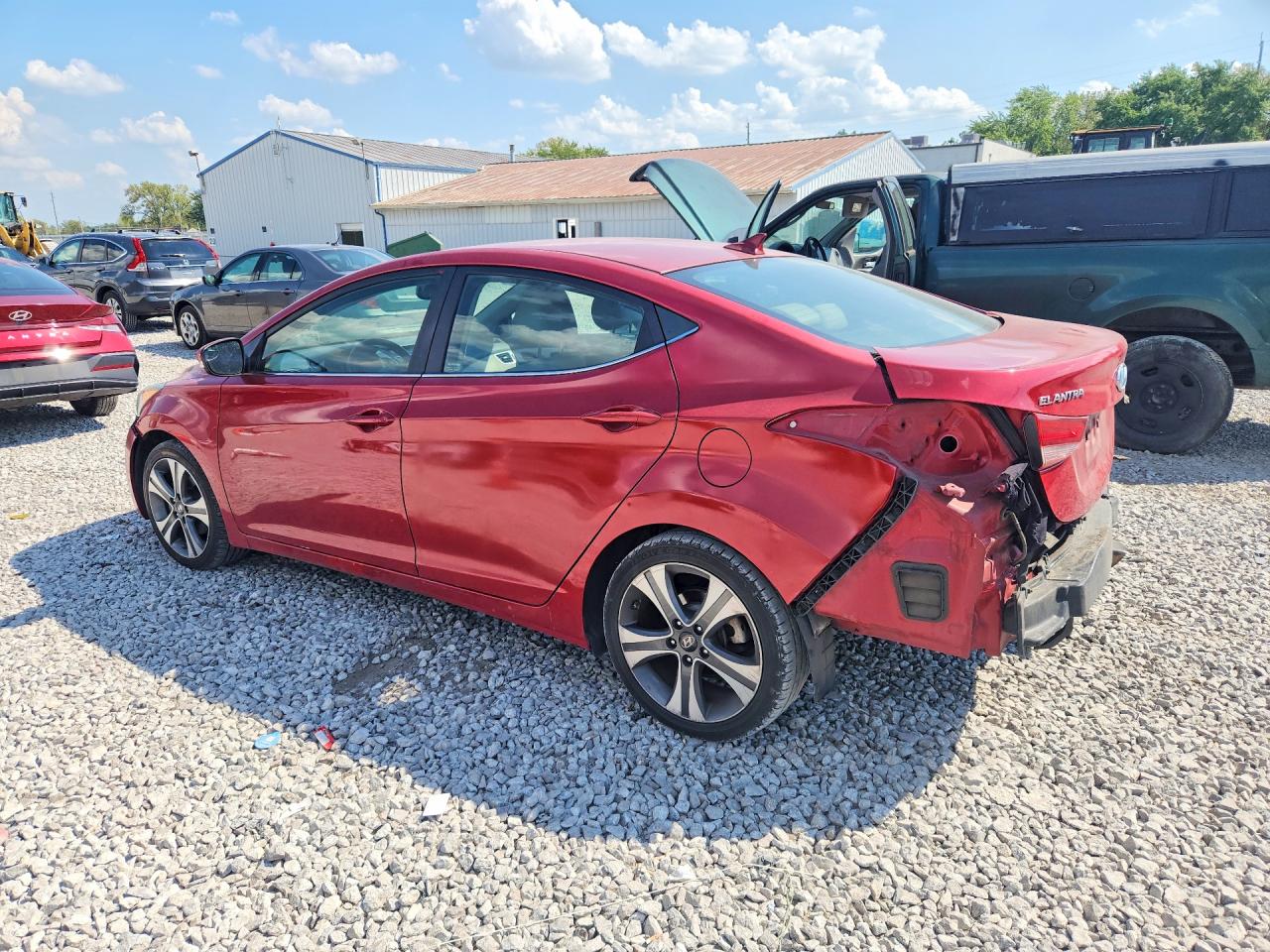 2014 Hyundai Elantra Sport Red vin: KMHDH4AH3EU120361