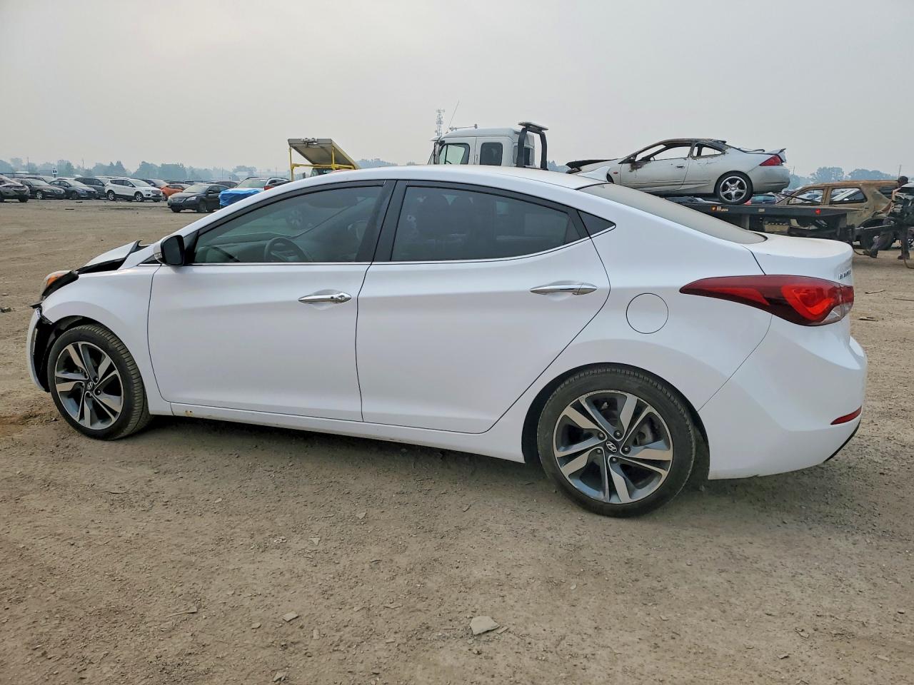 2014 Hyundai Elantra Sport White vin: KMHDH4AH3EU127987