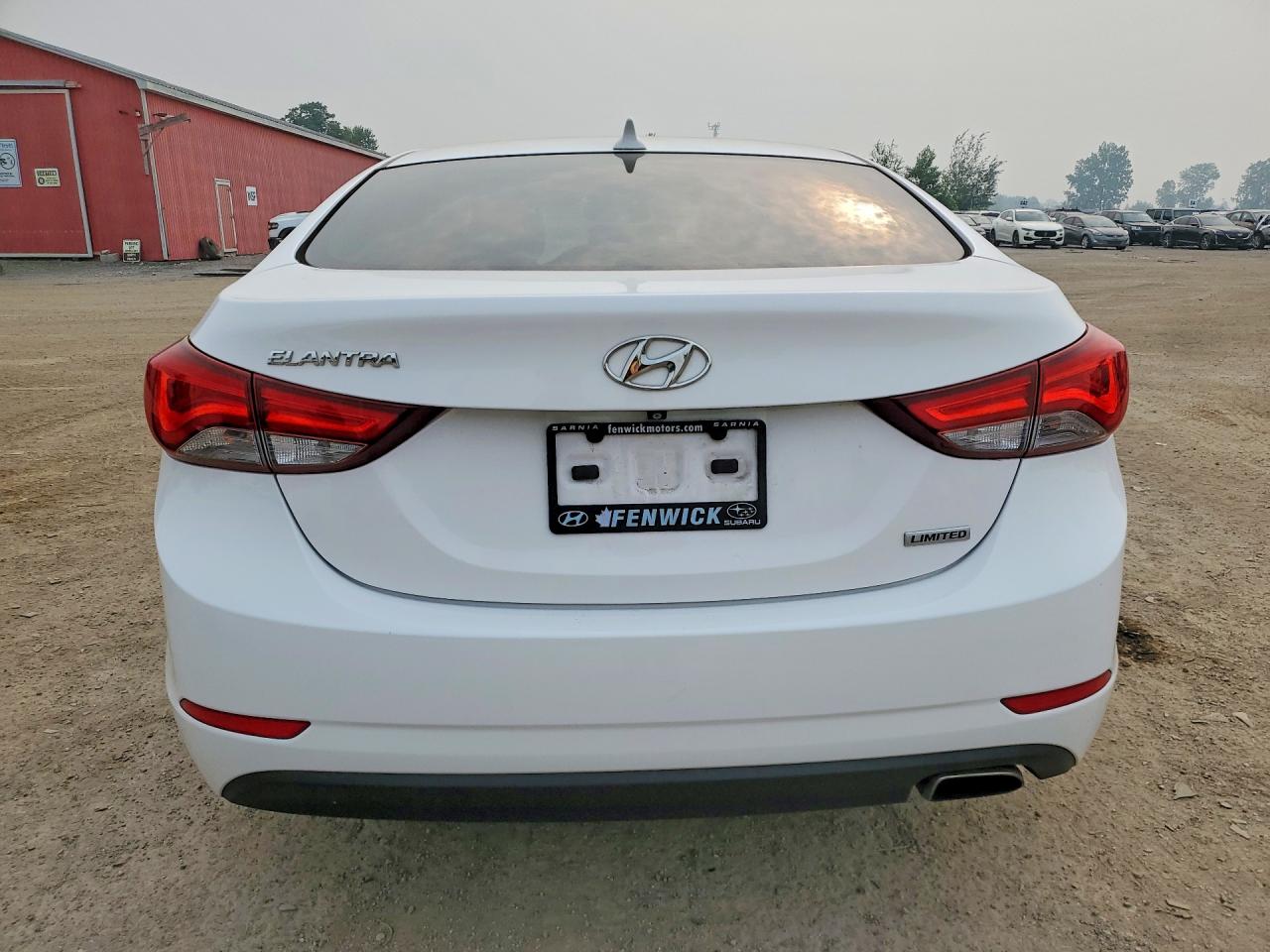 2014 Hyundai Elantra Sport White vin: KMHDH4AH3EU127987