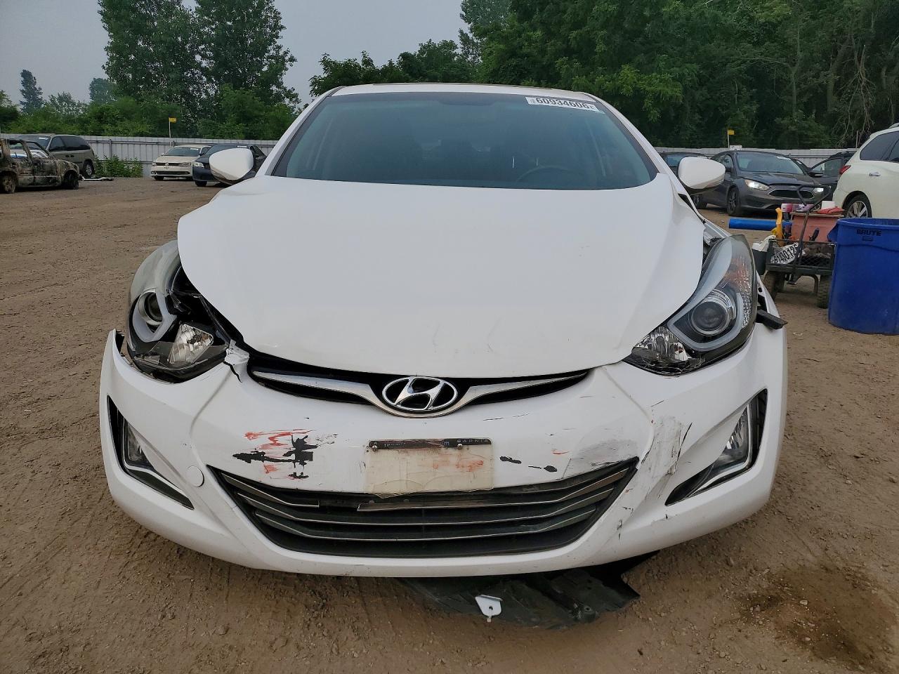 2014 Hyundai Elantra Sport White vin: KMHDH4AH3EU127987
