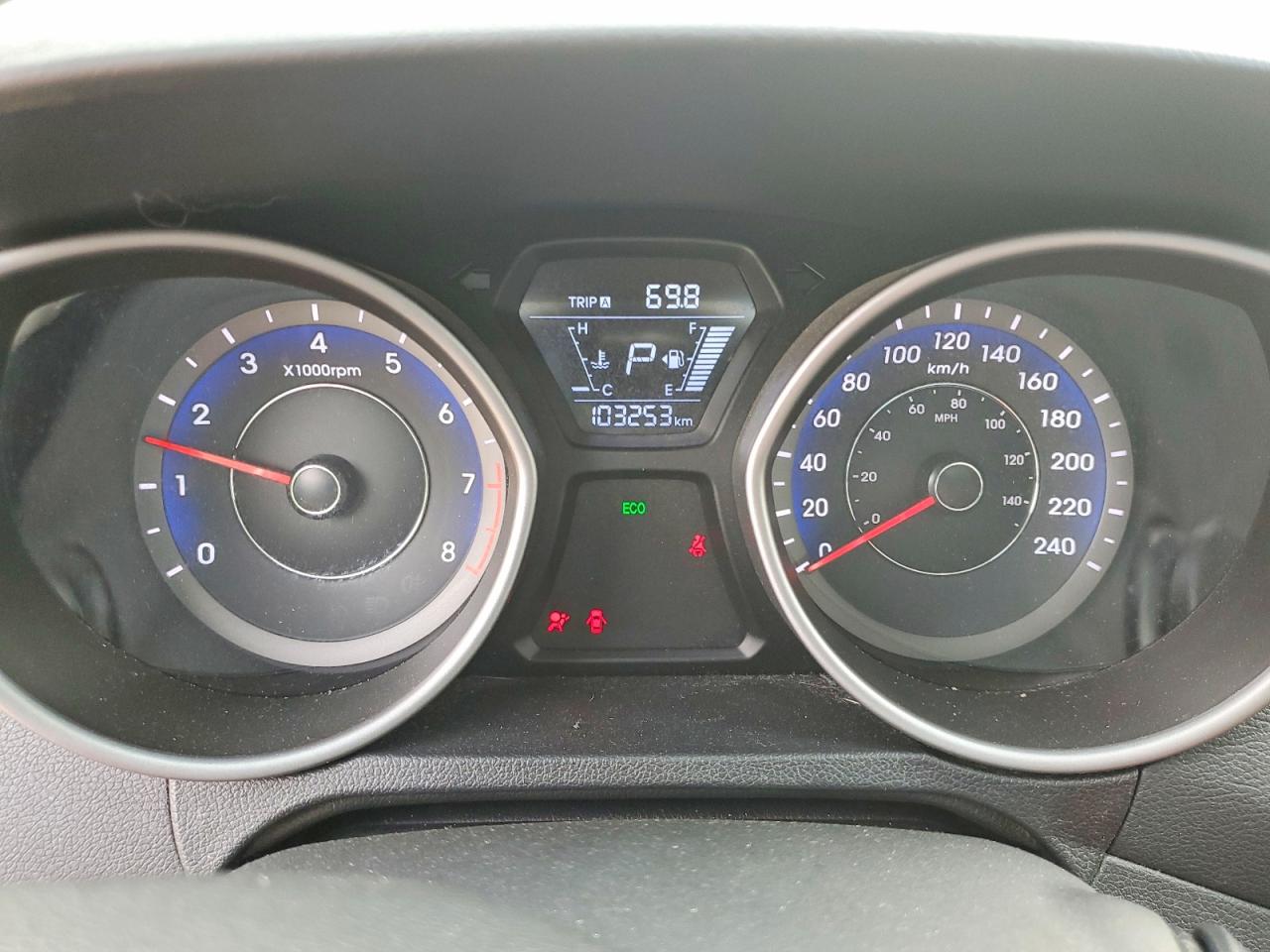 2014 Hyundai Elantra Sport White vin: KMHDH4AH3EU127987