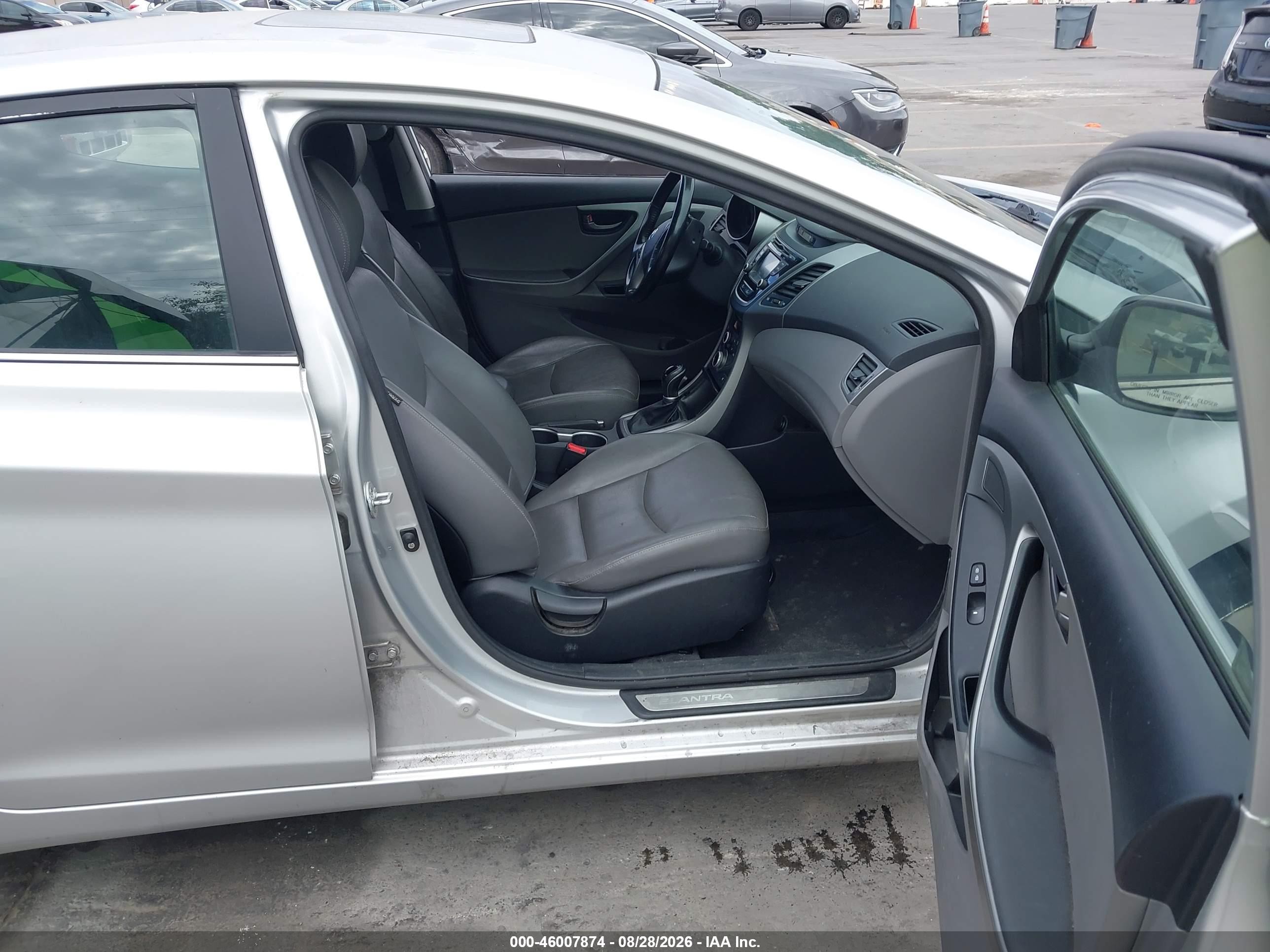 2014 Hyundai Elantra Sport Silver vin: KMHDH4AH3EU133904