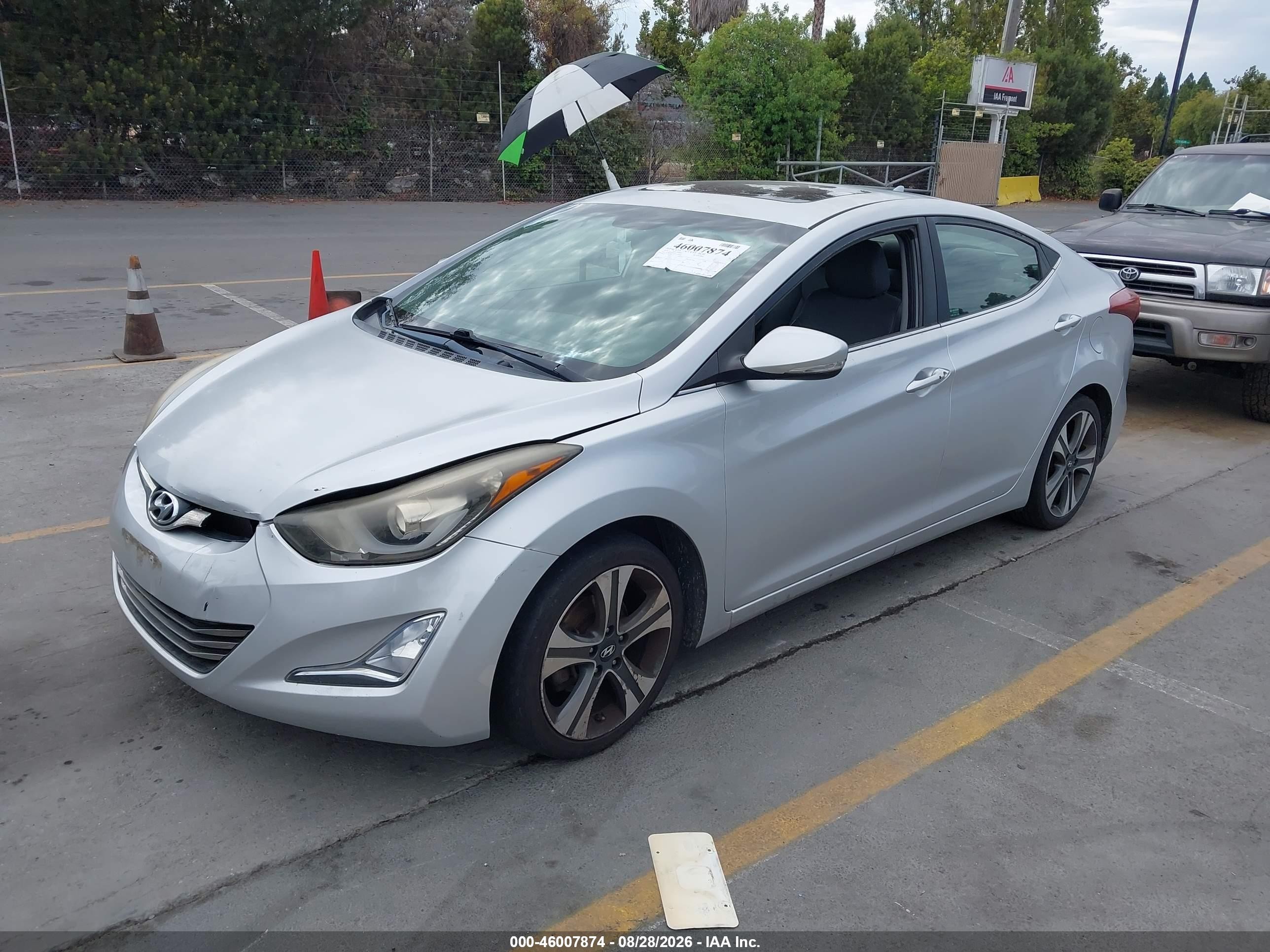2014 Hyundai Elantra Sport Silver vin: KMHDH4AH3EU133904