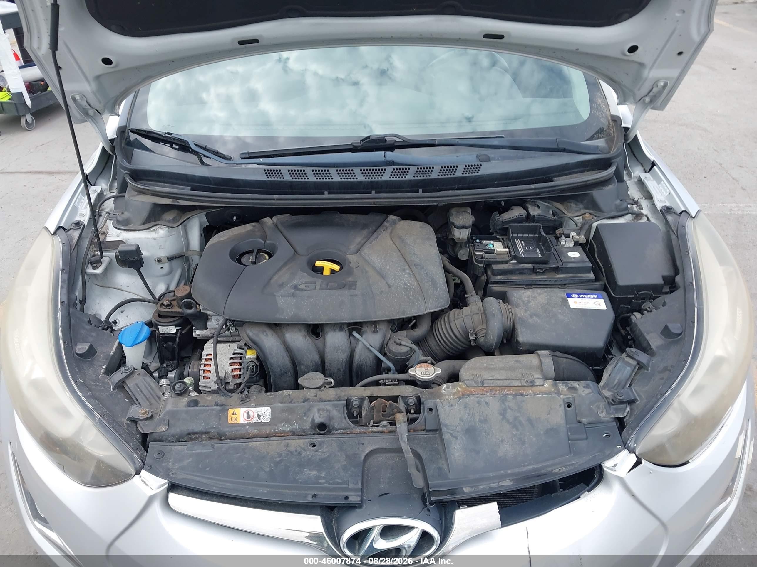 2014 Hyundai Elantra Sport Silver vin: KMHDH4AH3EU133904